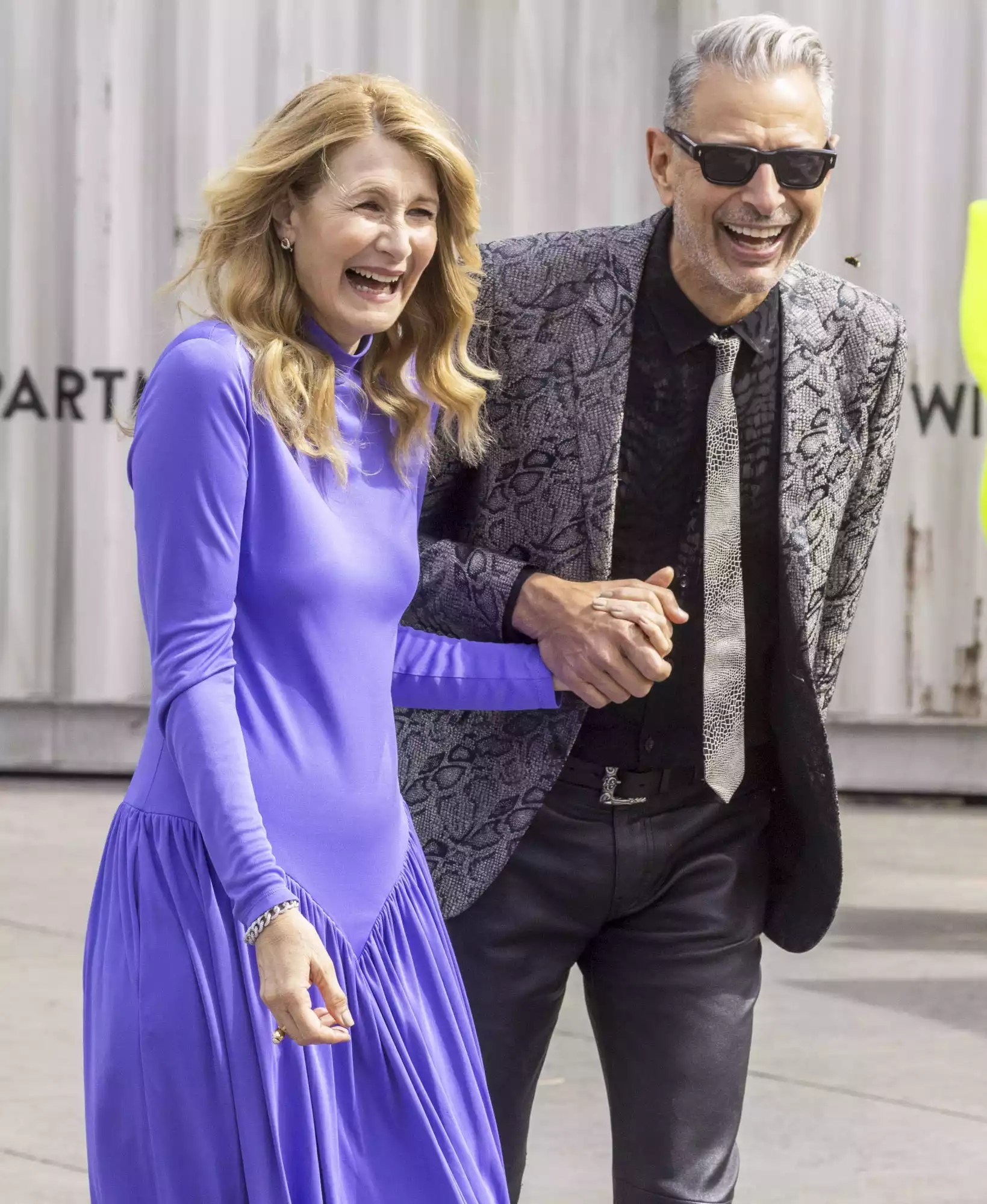 Laura Dern and Jeff Goldblum &lsquo;Jurassic World: Dominion&rsquo; photocall at Trafalgar Square, London, UK