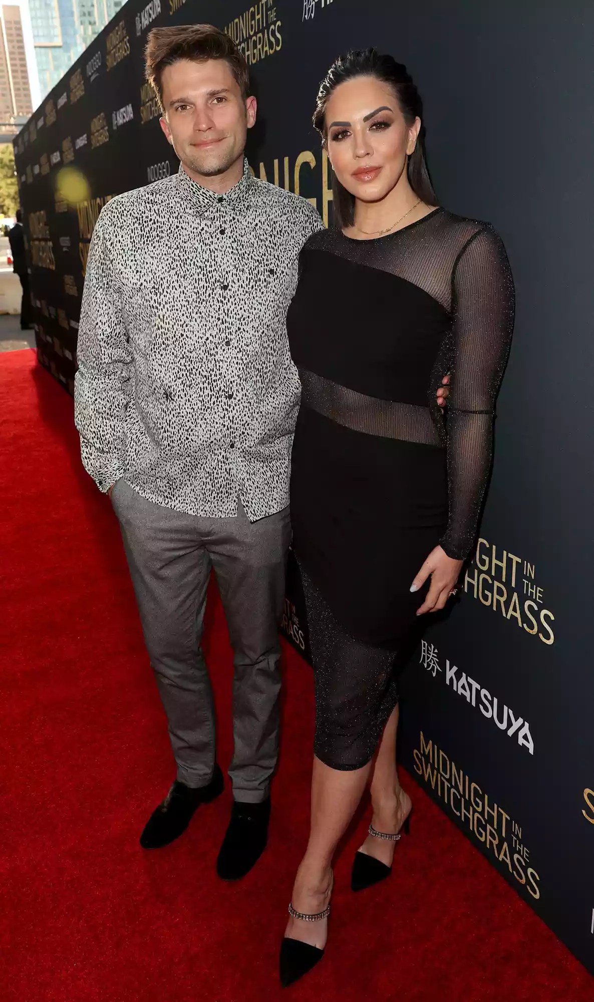 Tom Schwartz and Katie Maloney-Schwartz attend the Los Angeles special screening of Lionsgate&rsquo;s &ldquo;Midnight in the Switchgrass&rdquo; at Regal LA Live on July 19, 2021 in Los Angeles, California