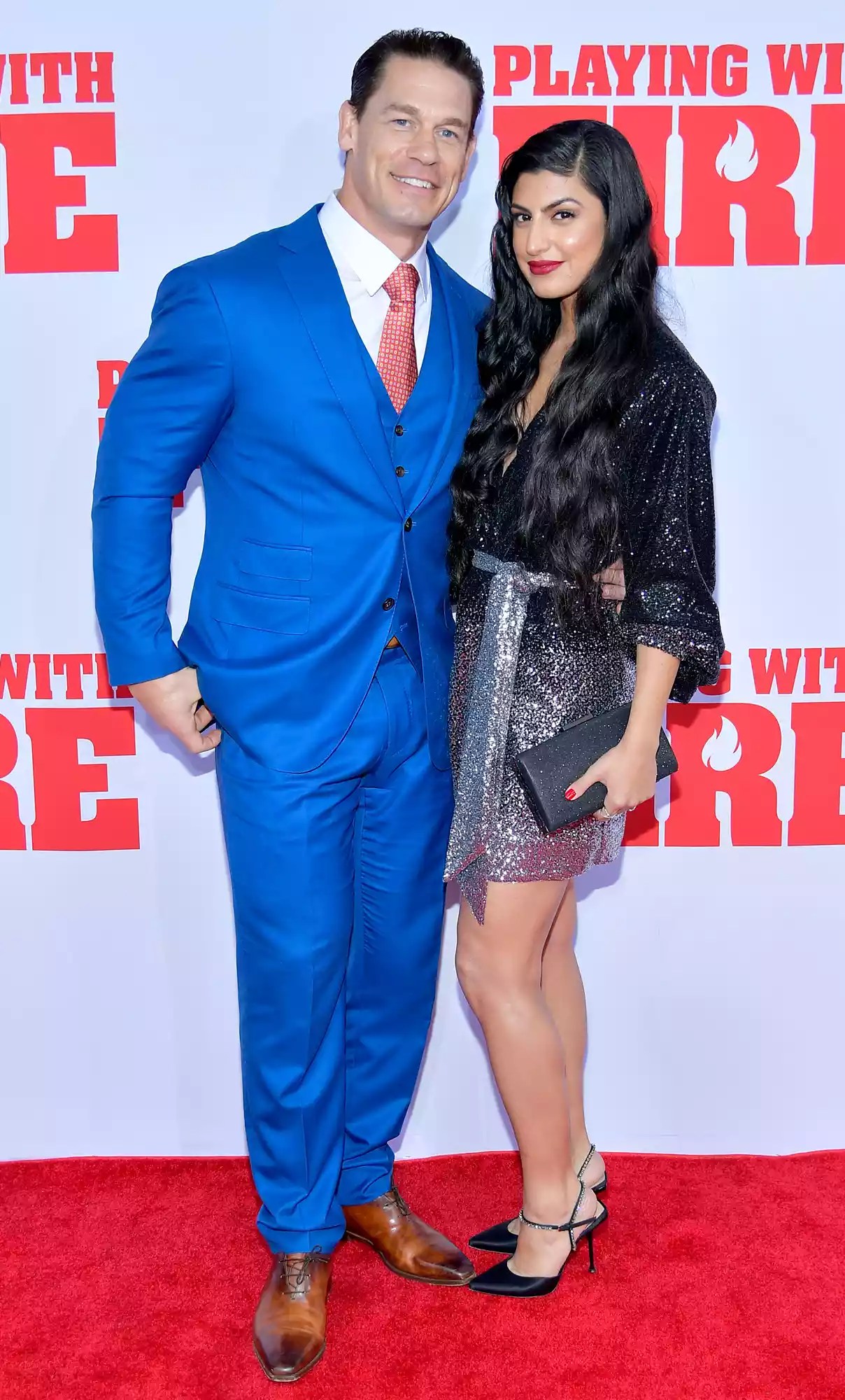 John Cena and Shay Shariatzadeh attend the Paramount Pictures' &ldquo;Playing with Fire&rdquo; US Premiere at AMC Lincoln Square Theater on October 26, 2019 in New York, New York