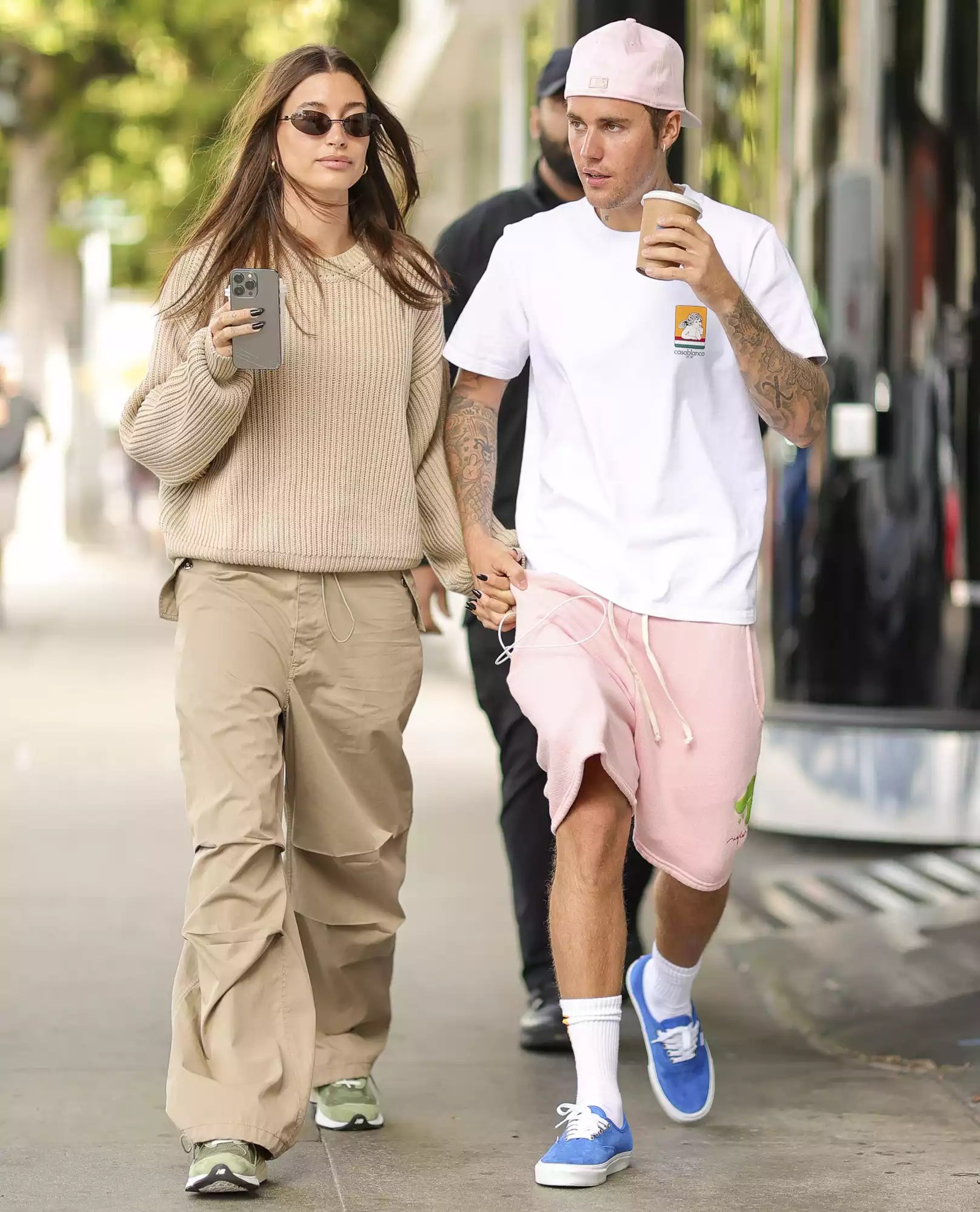 Hailey Bieber and Justin Bieber are seen on September 30, 2022 in Los Angeles, California.