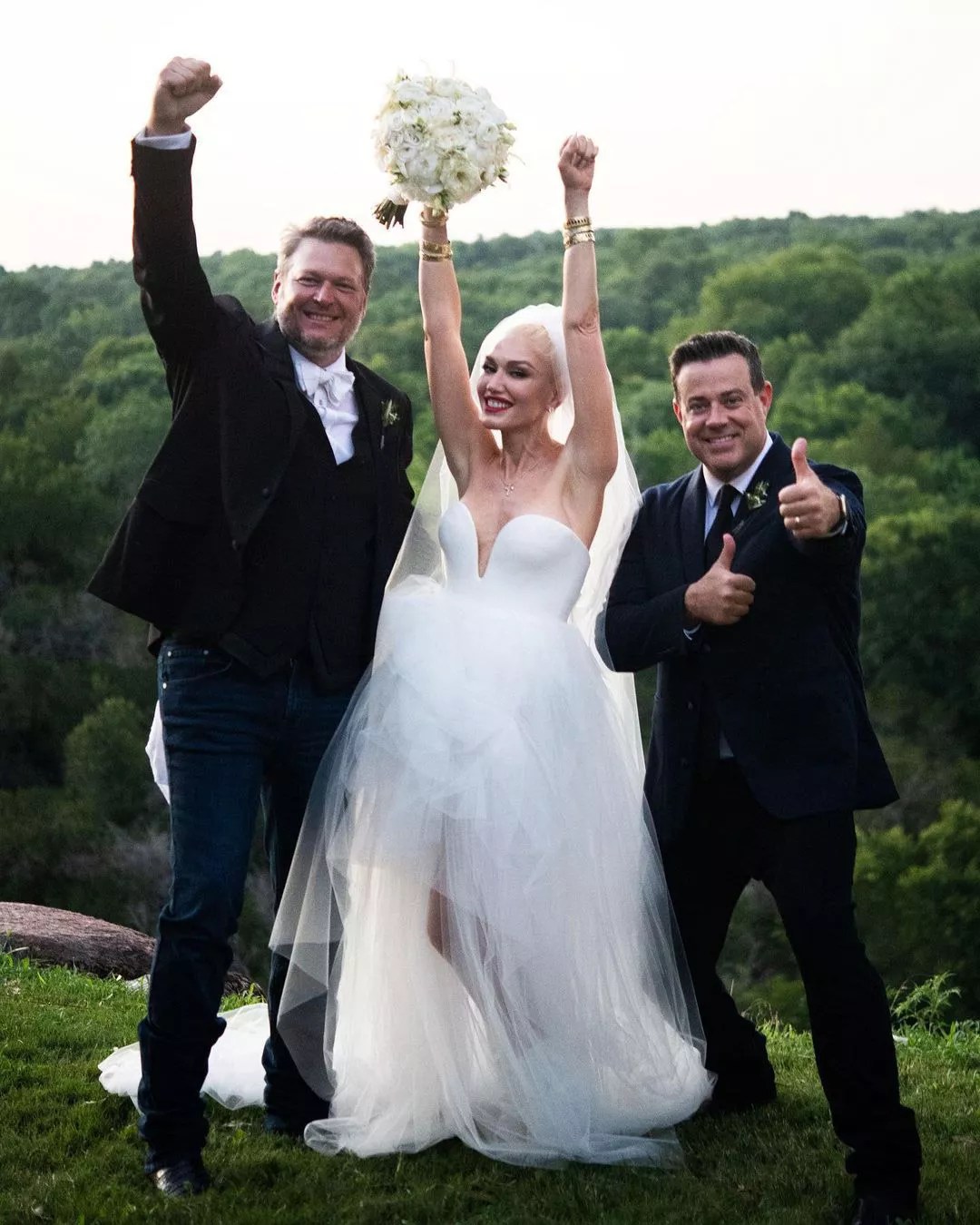 Blake Shelton, Gwen Stefani, Carson Daly