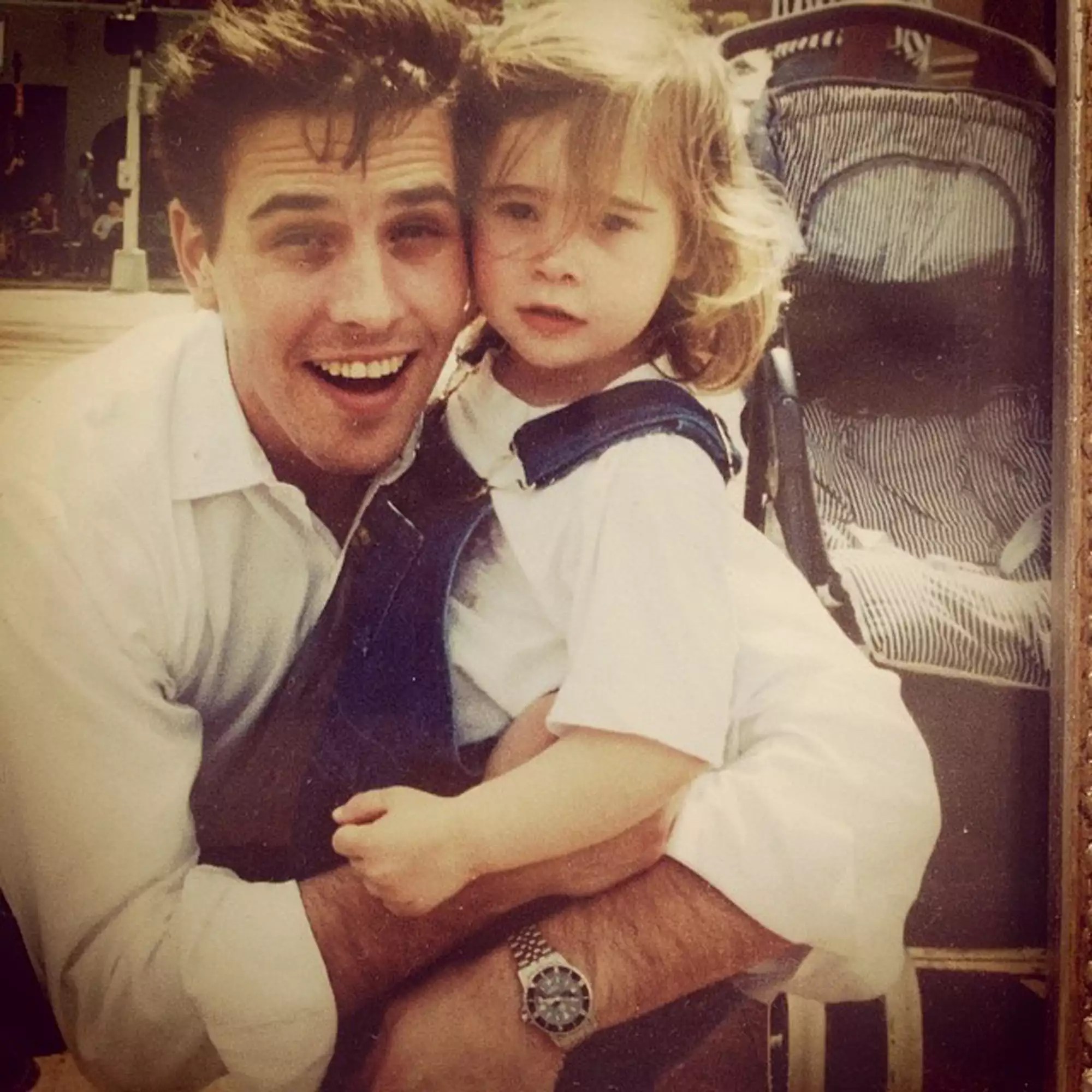 Naomi Biden and her father in a throwback photo