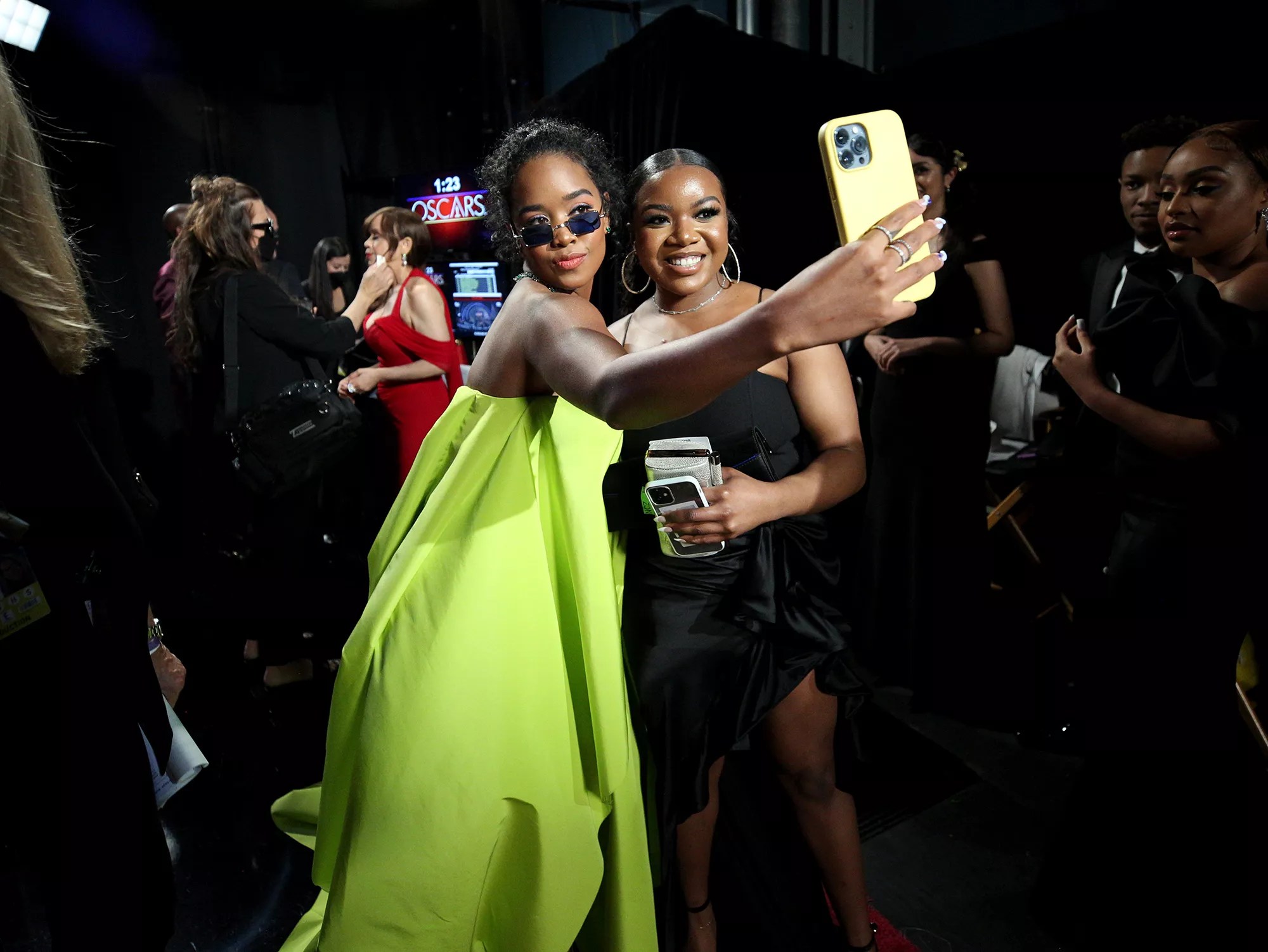 Backstage at the Oscars