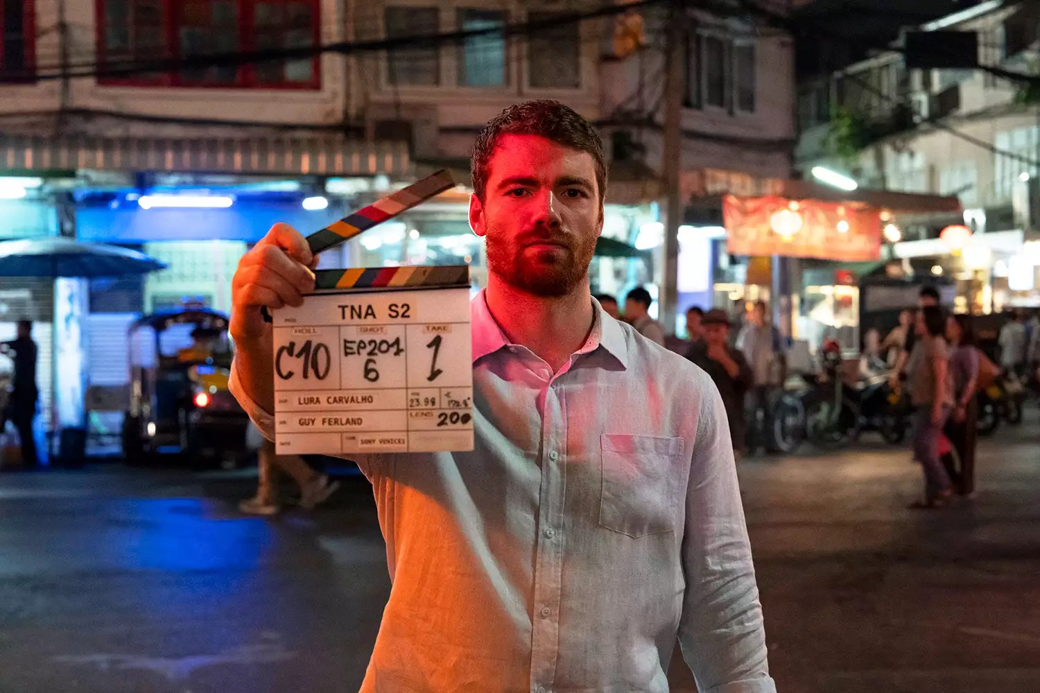 The Night Agent Gabriel Basso as Peter Sutherland in episode 201 of The Night Agent.