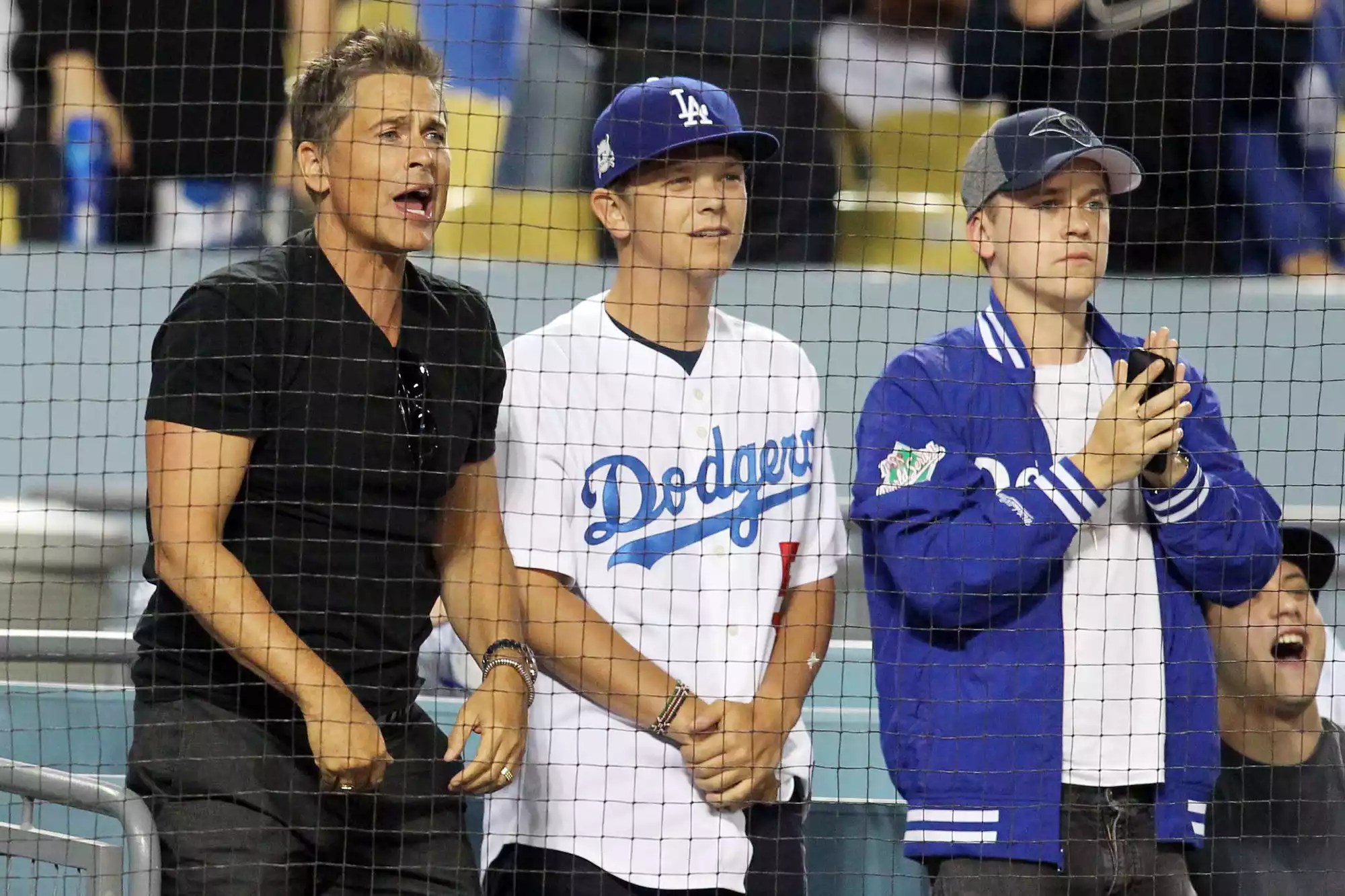 Rob Lowe Enjoys An LA Dodgers Match In Los Angeles