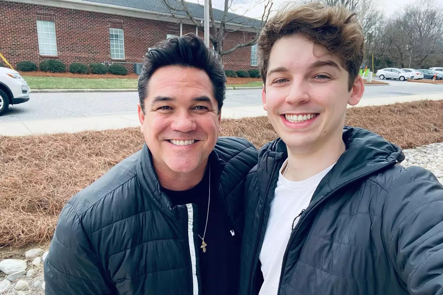 Dean Cain and son Christopher.