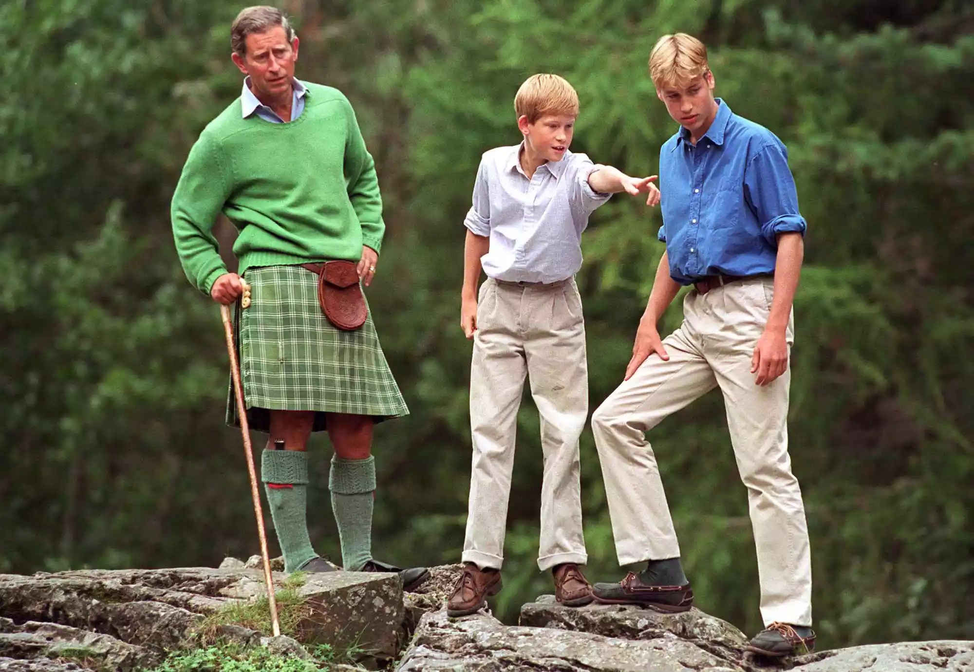 Charles William Harry At Balmoral
