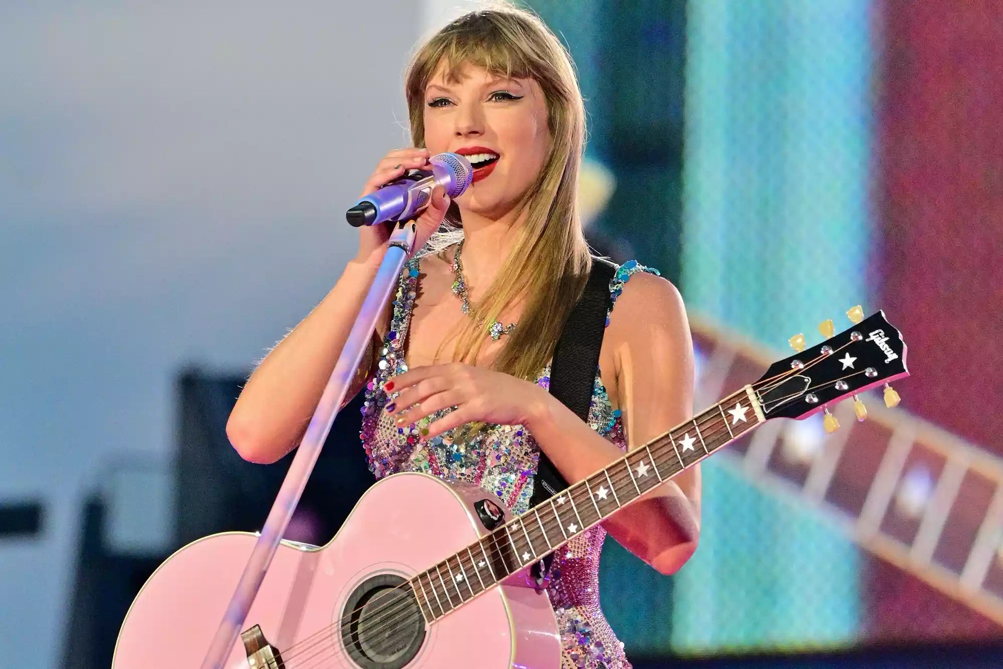 Taylor Swift performs onstage during the Taylor Swift | The Eras Tour