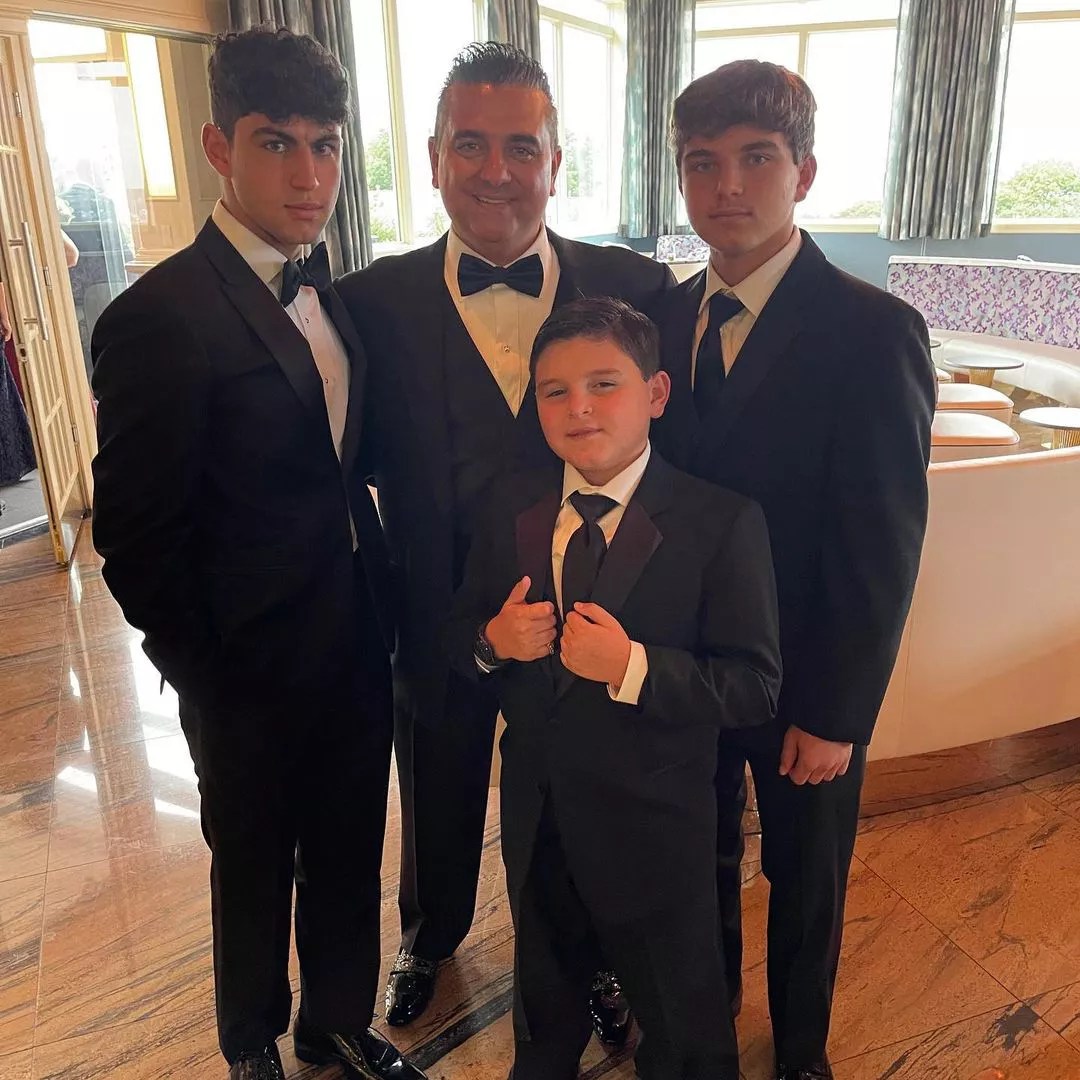 Buddy Valastro and his wife attending family wedding