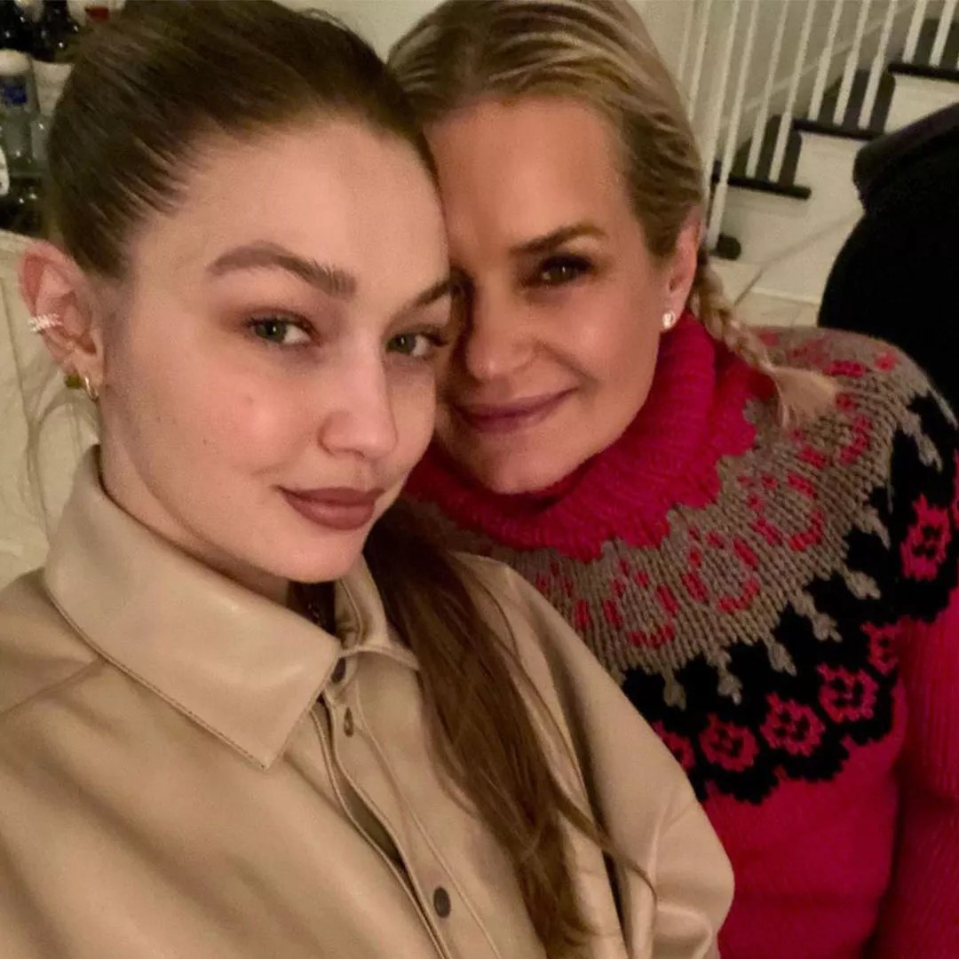 Yolanda and Gigi Hadid