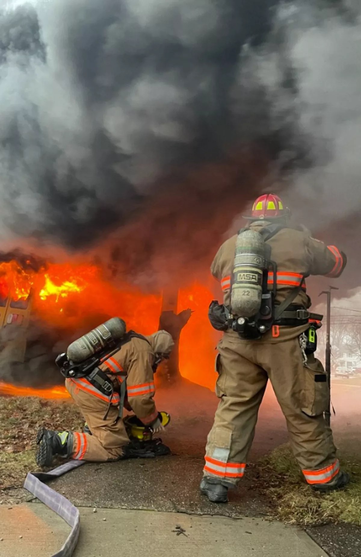 Ohio Bus Driver Praised After Saving 15 Students from School Bus After It Bursts into Flames