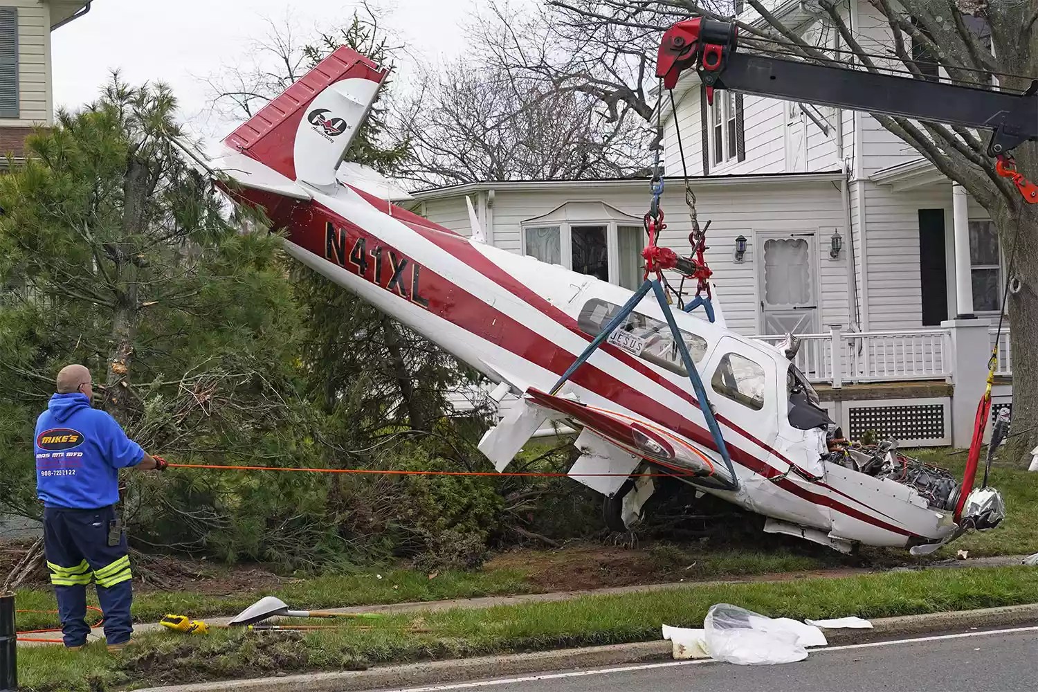Small Plane Crash New Jeresey, Manville