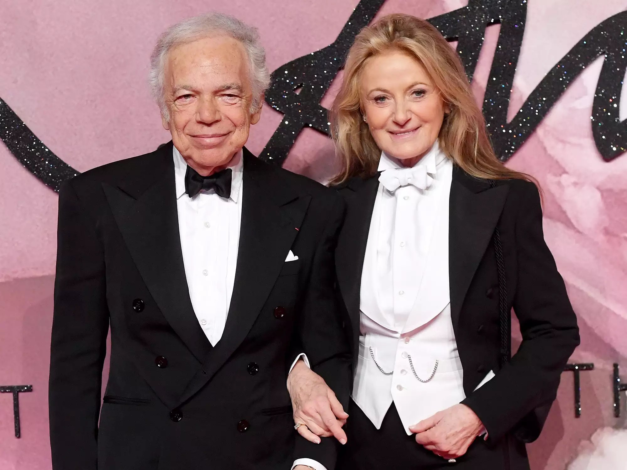 Ralph Lauren and his wife Ricky Ann Loew-Beer attend The Fashion Awards in 2016