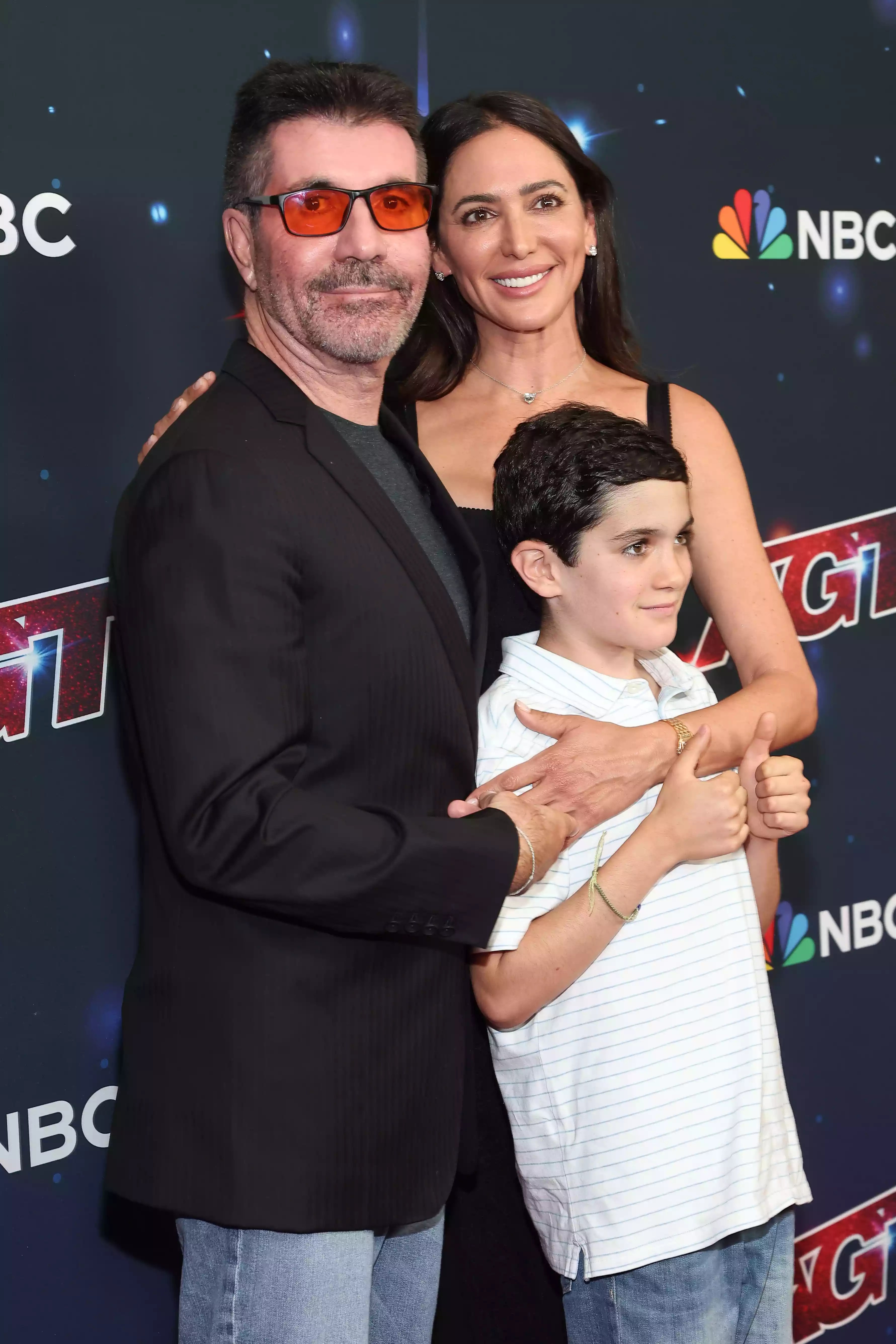 Simon Cowell, Eric Cowell and Lauren Silverman AGT America&rsquo;s got talent