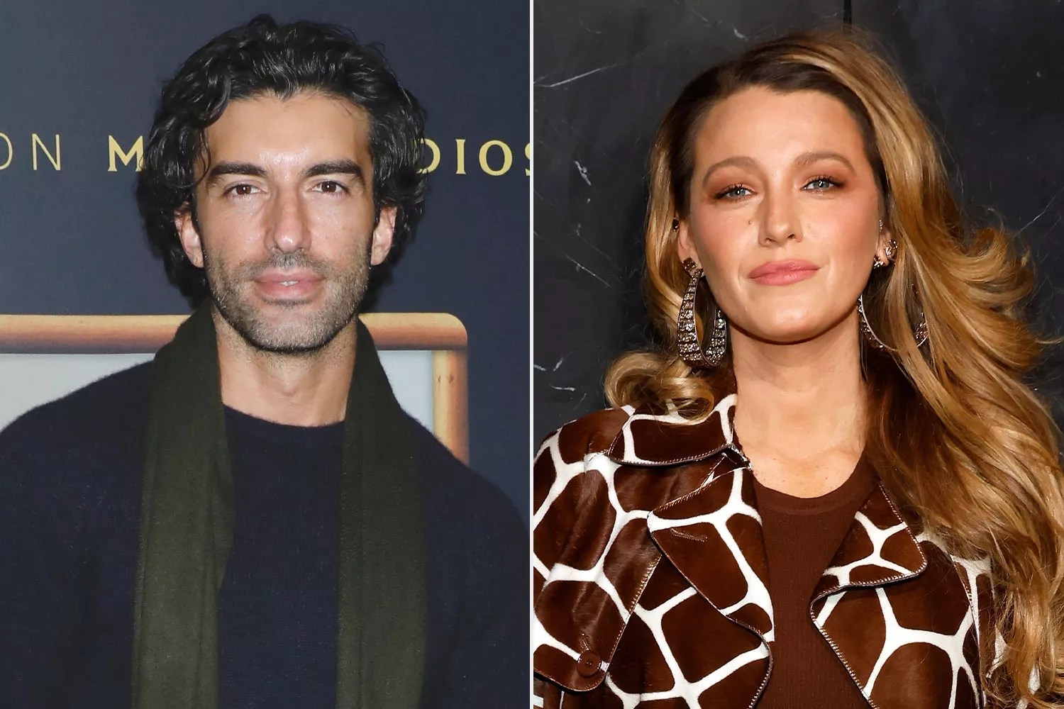 Justin Baldoni (left) and Blake Lively (right).