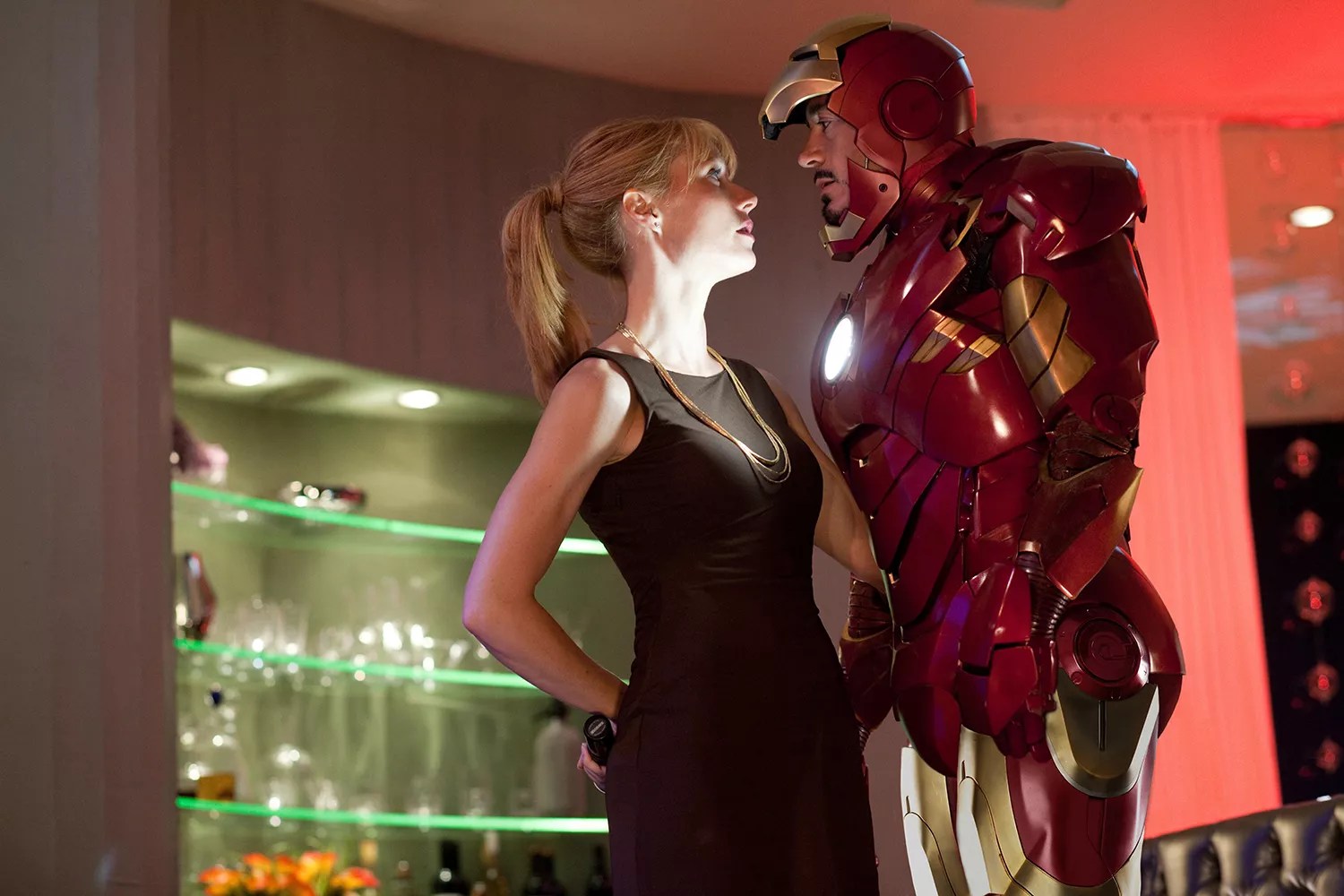 Gwyneth Paltrow and Robert Downey Jr. in &lsquo;Iron Man 2&rsquo;