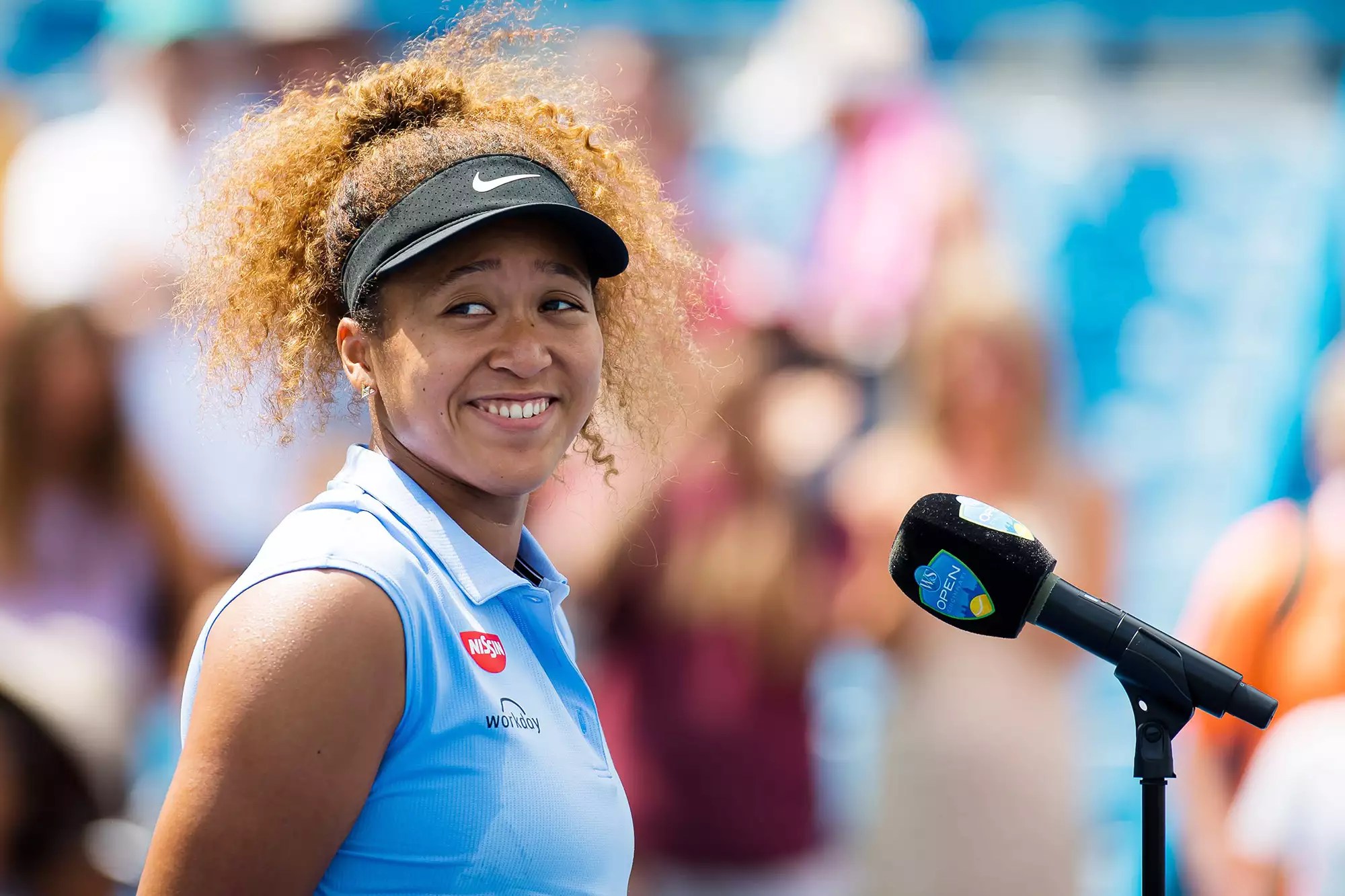 Naomi Osaka of Japan in action during the second round of the 2021 Western &amp; Southern Open WTA 1000 tennis tournament Western &amp; Southern Open Day Five, Tennis, Cincinnati, USA, 18 Aug 2021