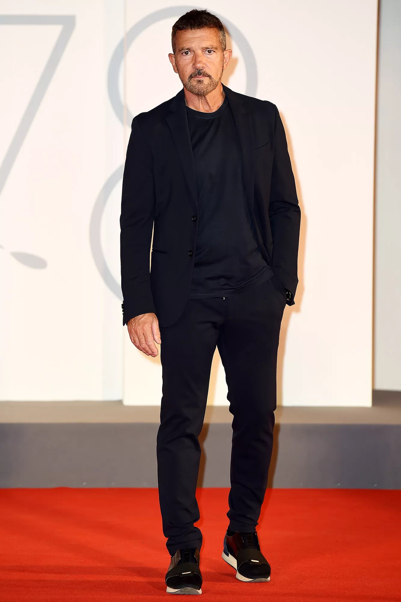 Antonio Banderas attends the red carpet of the &ldquo;Filming Italy Award&rdquo; during the 78th Venice International Film Festival on September 05, 2021 in Venice, Italy