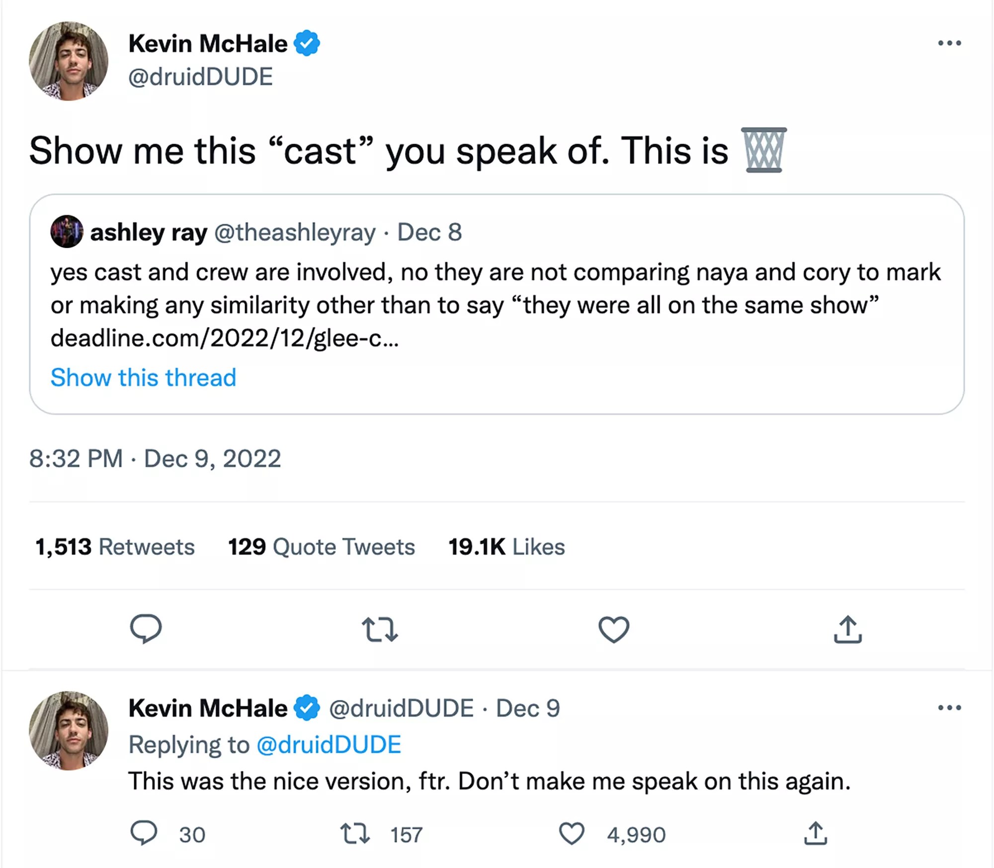 Kevin McHale tweet
