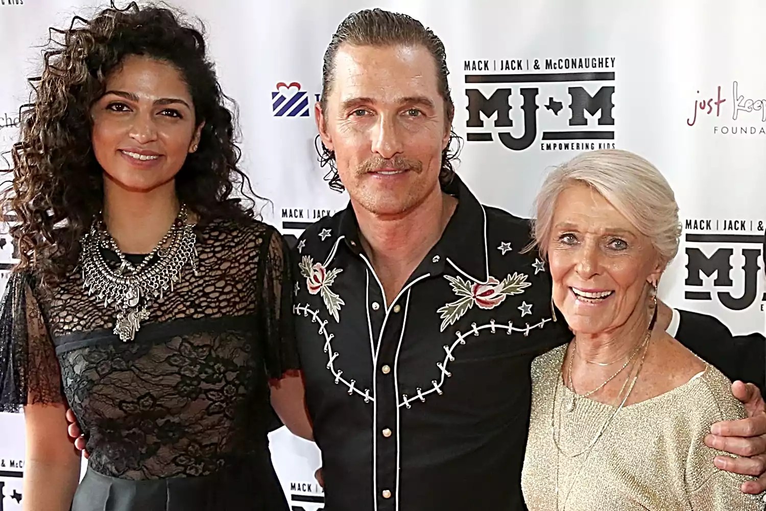 Camila Alves, Matthew McConaughey, Kay McConaughey and C.G. Carlig attend the Mack, Jack &amp; McConaughey Gala benefit at ACL-Live on April 20, 2017 in Austin, Texas.