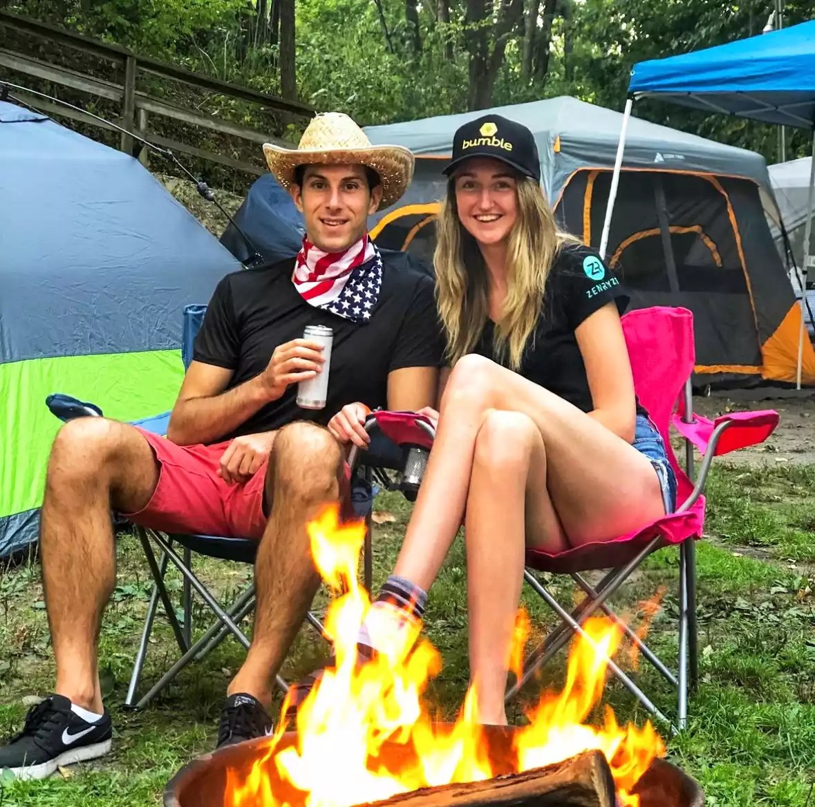 Holly Burt and her husband