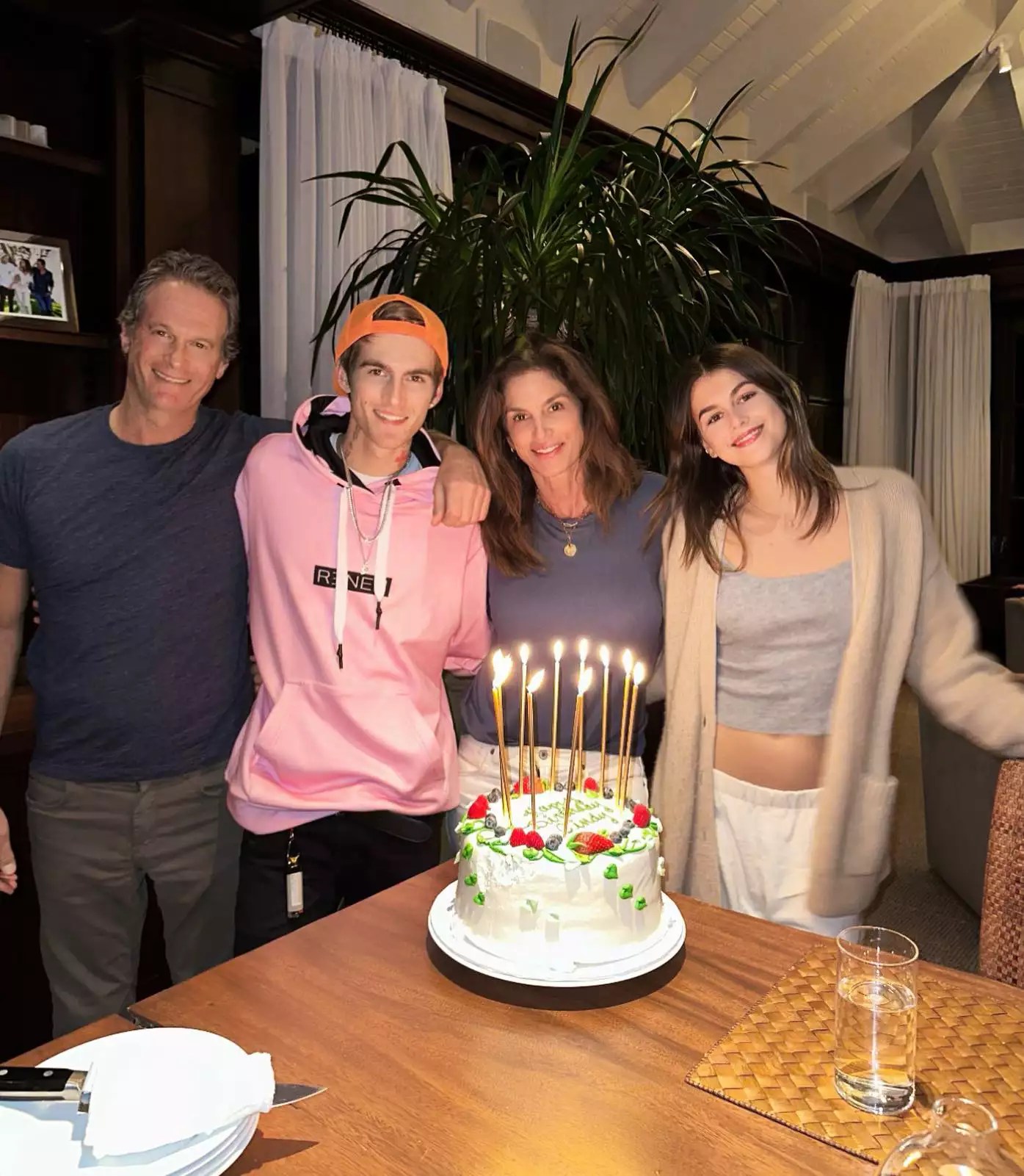 Rande Gerber, Presler Gerber, Cindy Crawford, Kaia Gerber instagram