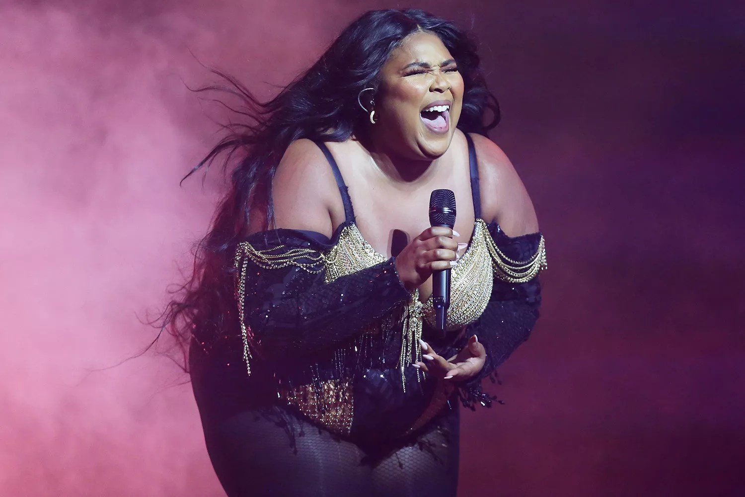 Lizzo performs at Sydney Opera House on January 06, 2020 in Sydney, Australia