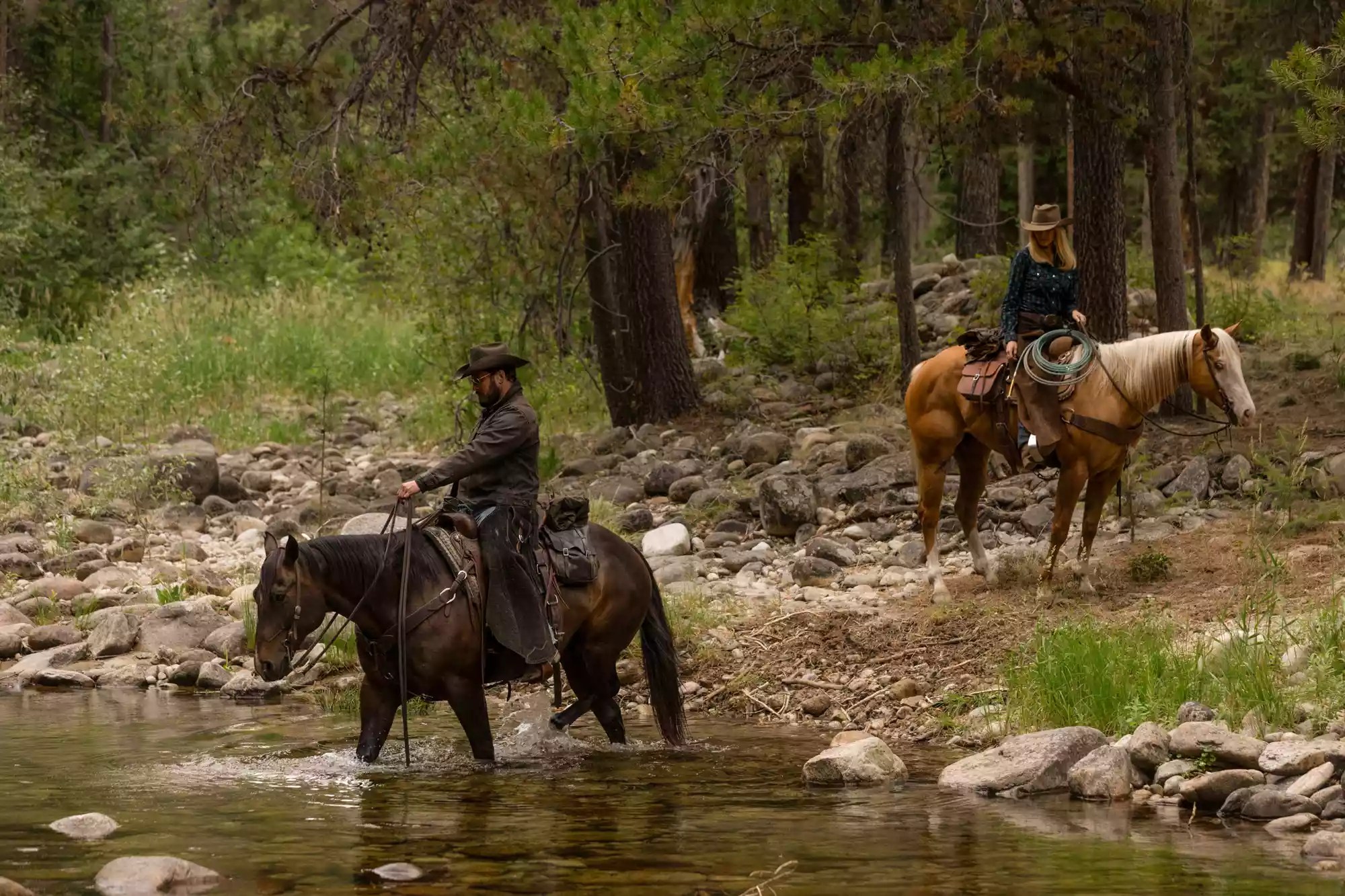 Cole Hauser and Kelly Reilly in &lsquo;Yellowstone&rsquo;