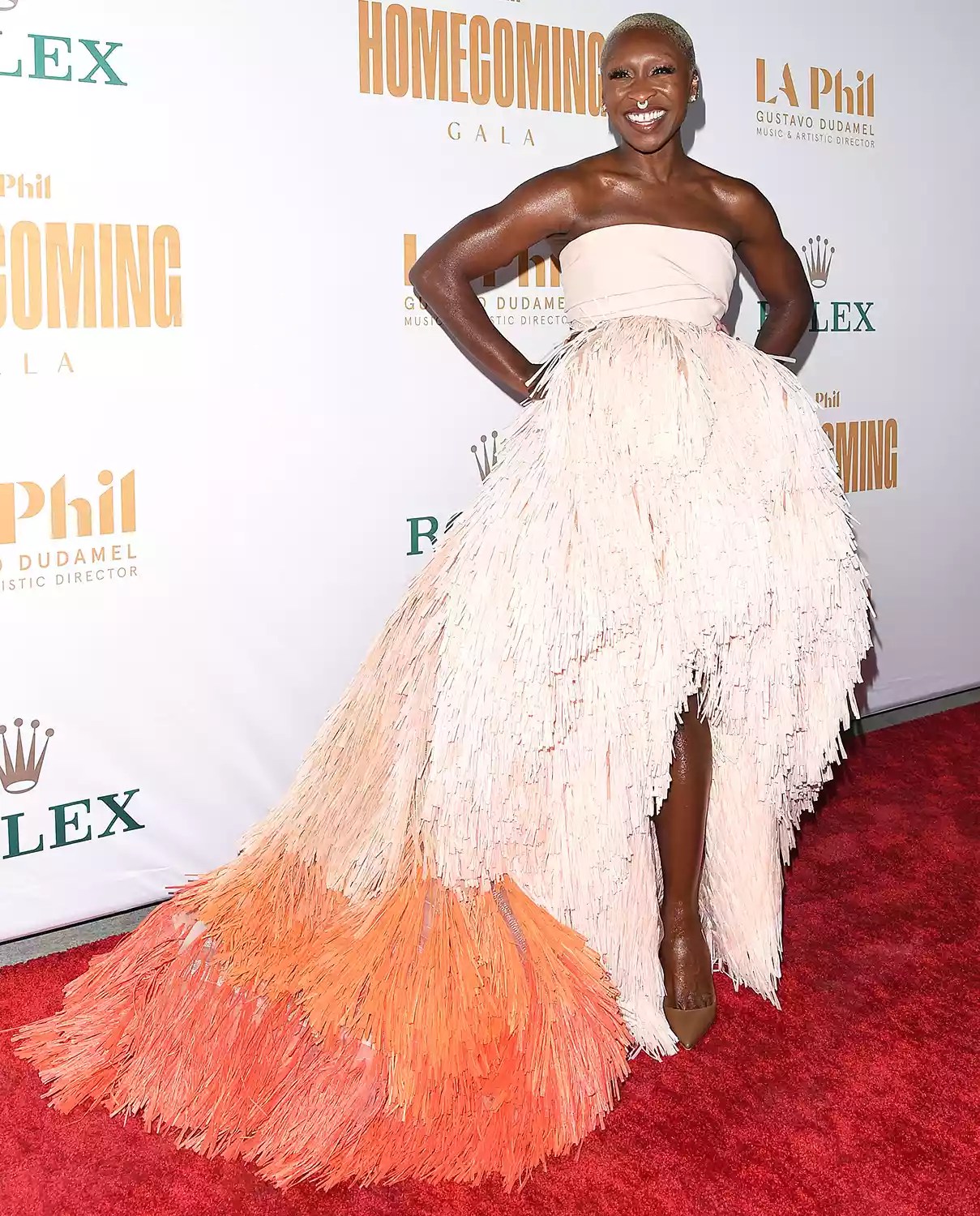 Cynthia Erivo attends the Los Angeles Philharmonic Homecoming Concert &amp; Gala at Walt Disney Concert Hall on October 09, 2021 in Los Angeles, California.