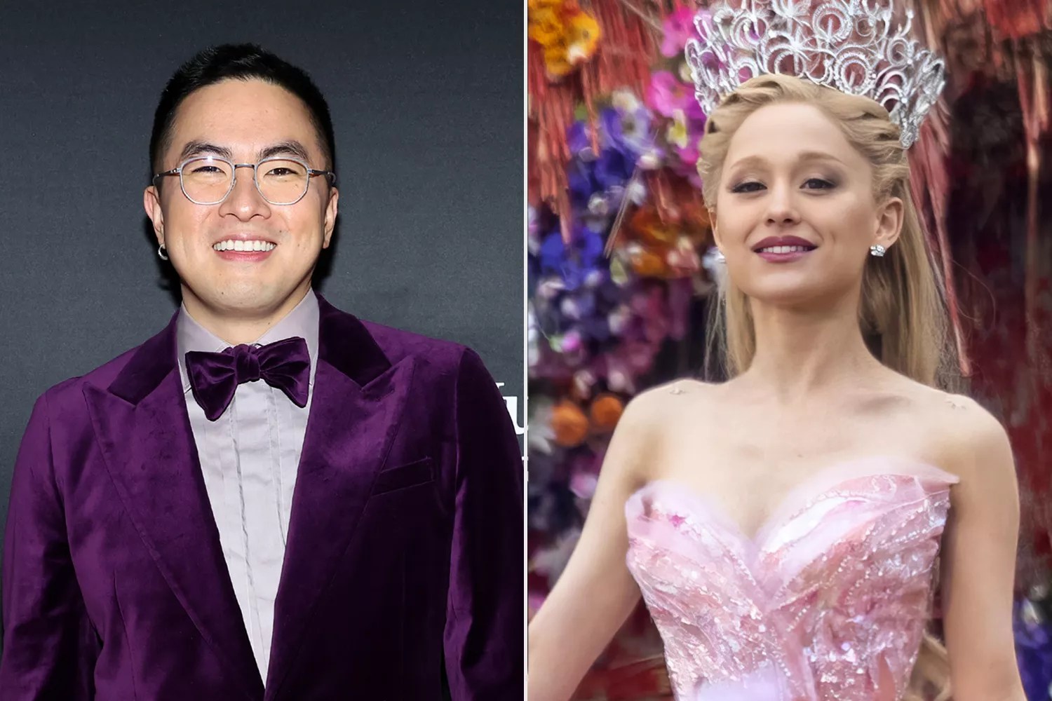 Bowen Yang attends the American Museum of Natural History&rsquo;s 2023 Museum Gala; Ariana Grande filming before strike
