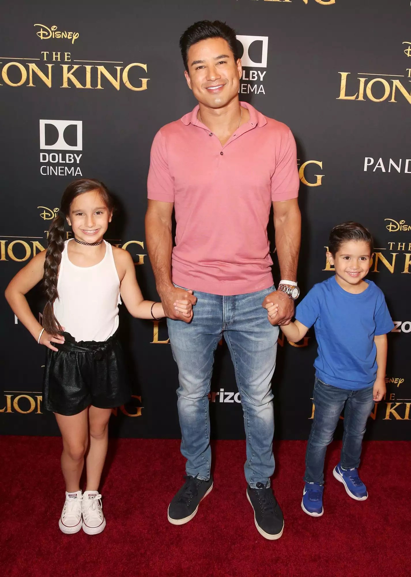 Gia Francesca Lopez, Mario Lopez, and Dominic Lopez