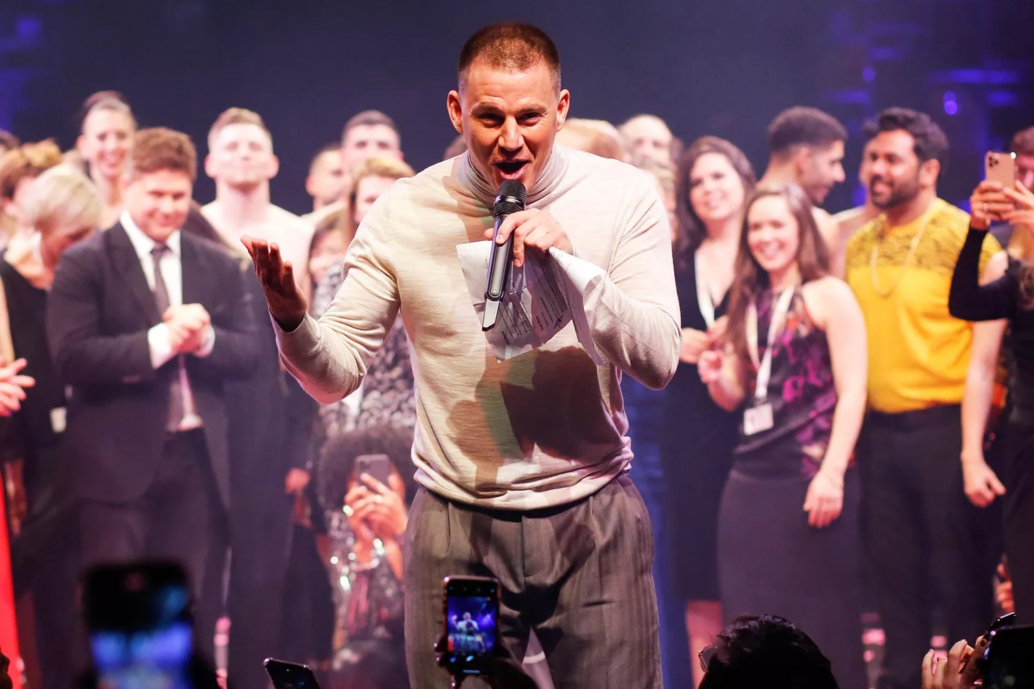 Channing Tatum comes to the premiere of the play &ldquo;MAGIC MIKE LIVE&rdquo; at the Theater am Potsdamer Platz