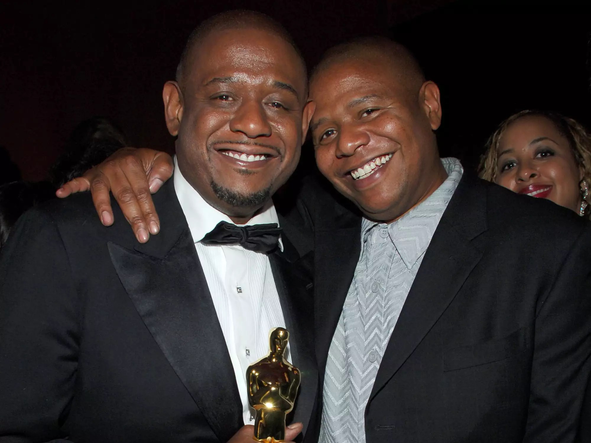 Forest Whitaker (left) and Kenn Whitaker attend the 2007 &lsquo;Vanity Fair&rsquo; Oscar afterparty at Morton&rsquo;s in L.A. on Feb. 25, 2007