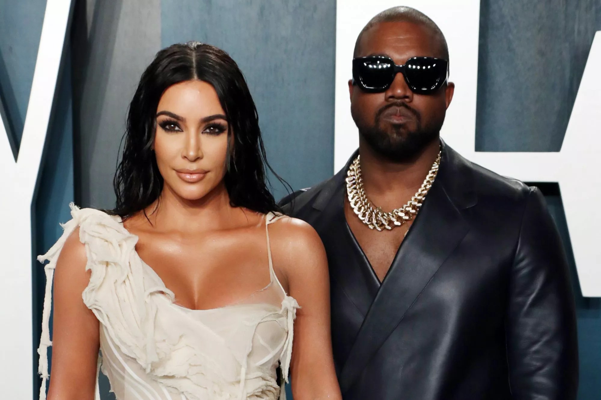 Kanye West and Kim Kardashian West