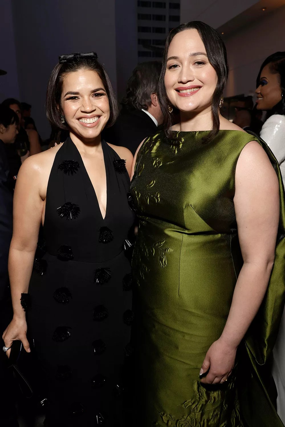 America Ferrera and Lily Gladstone attend the 35th Annual Producers Guild Awards on Sunday. Feb 25, 2024 in Los Angeles.