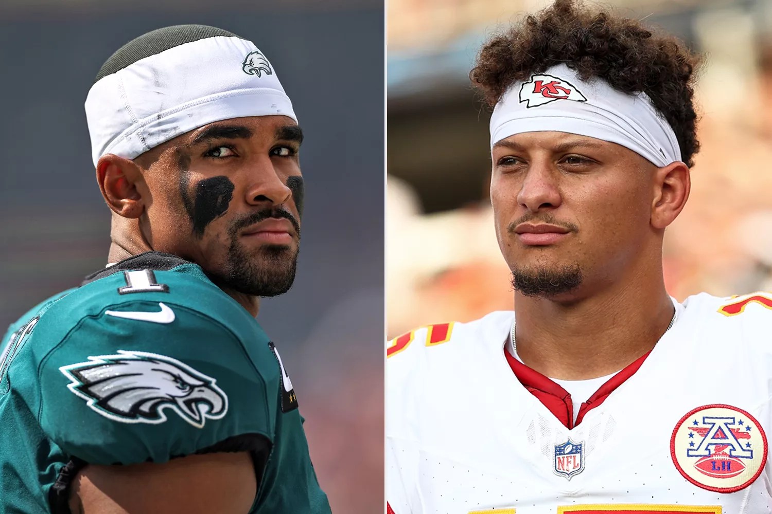 Jalen Hurts, Patrick Mahomes