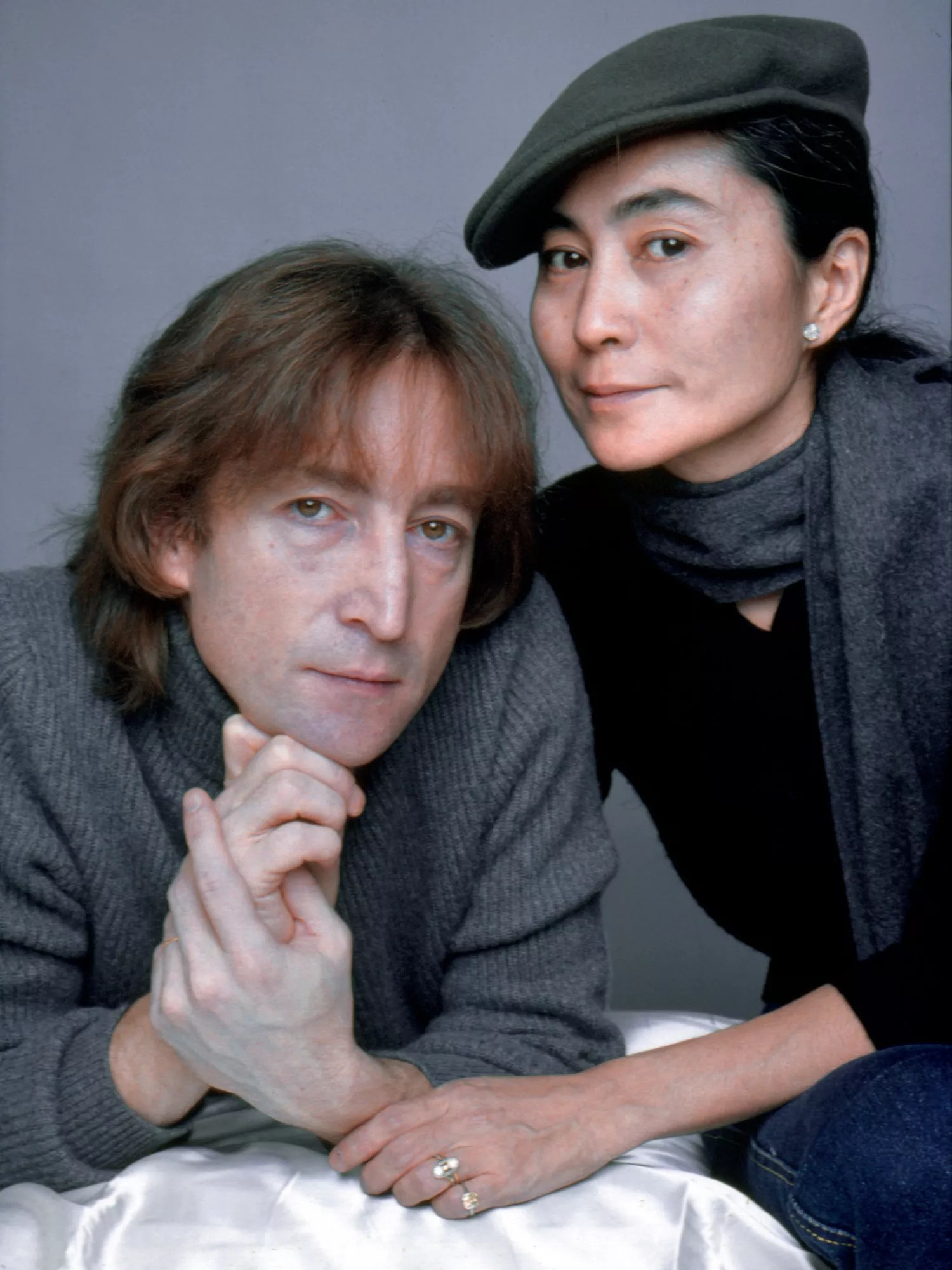 John Lennon and Yoko Ono photographed on November 2, 1980
