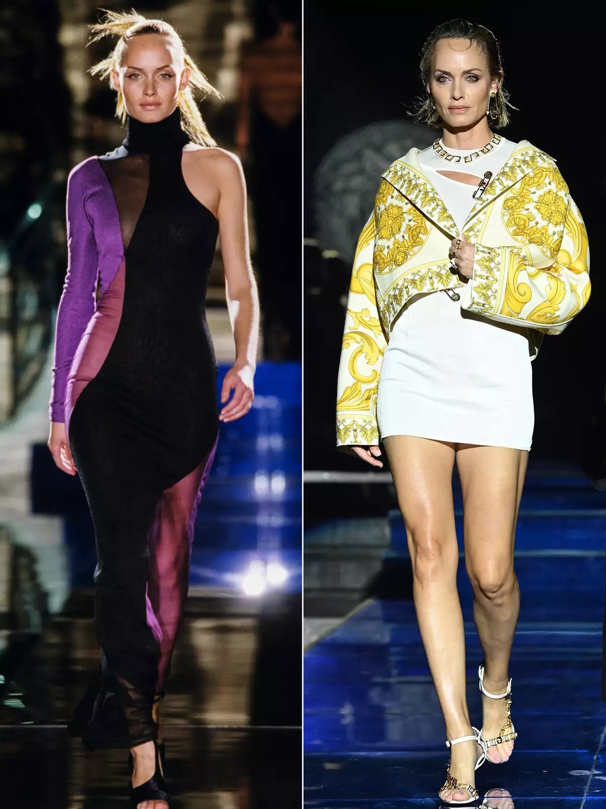 Amber Valletta runway