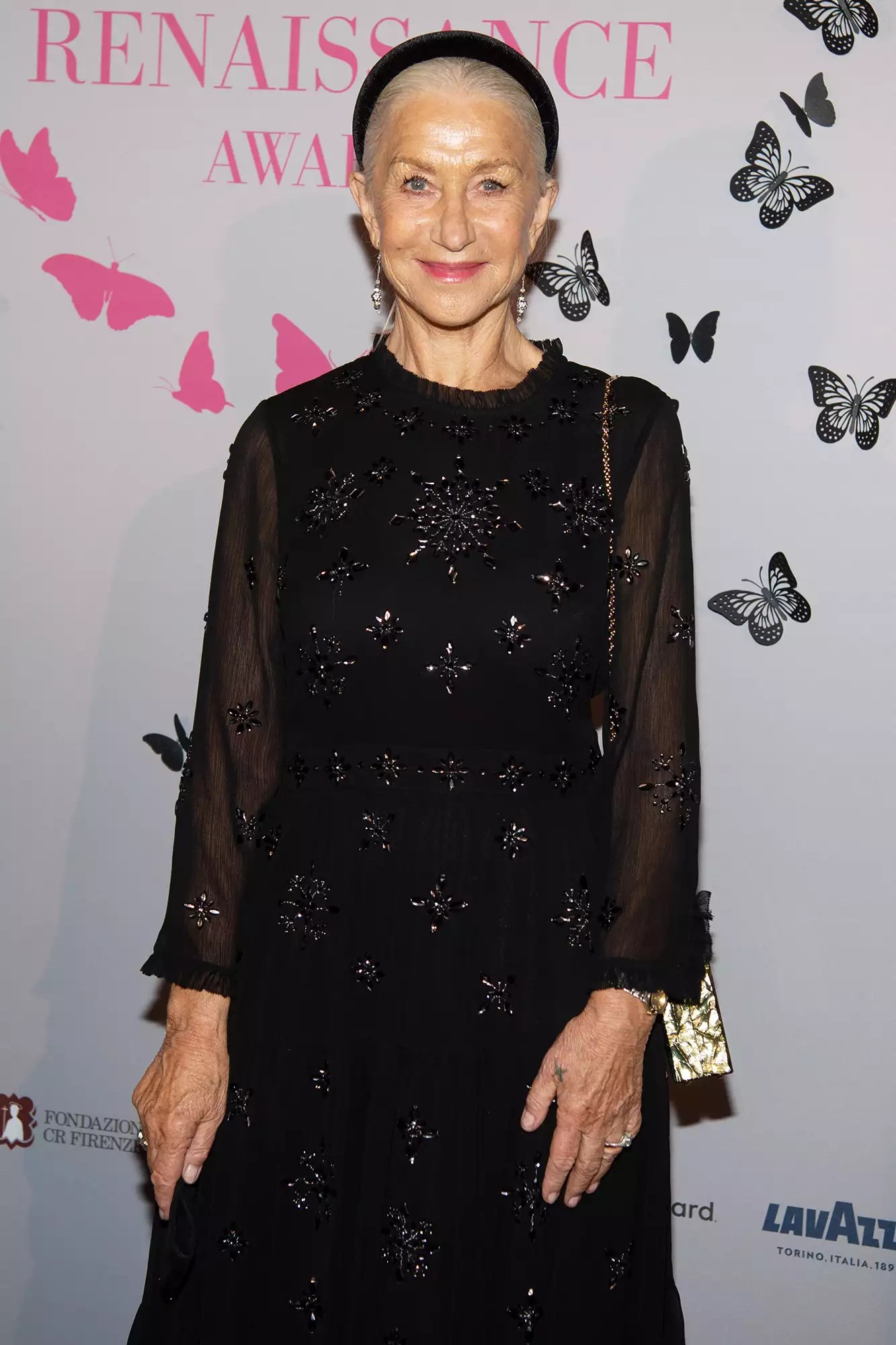 Dame Helen Mirren attends a private screening of The Renaissance Awards 2021 at Palazzo Vecchio on October 11, 2021 in Florence, Italy