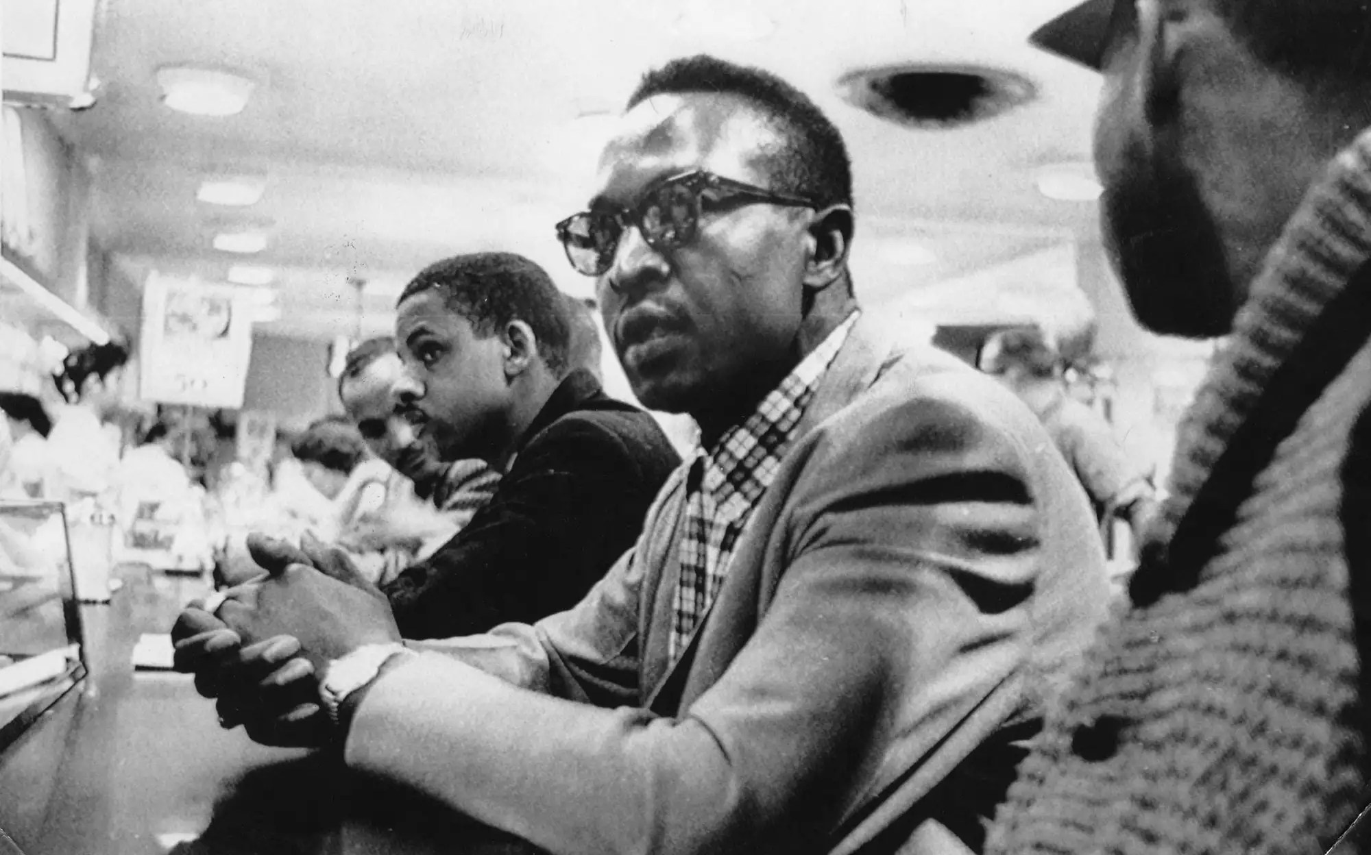 Sit-in at the Woolworth store&rsquo;s lunch counter in Greensboro, N.C. in February 1960