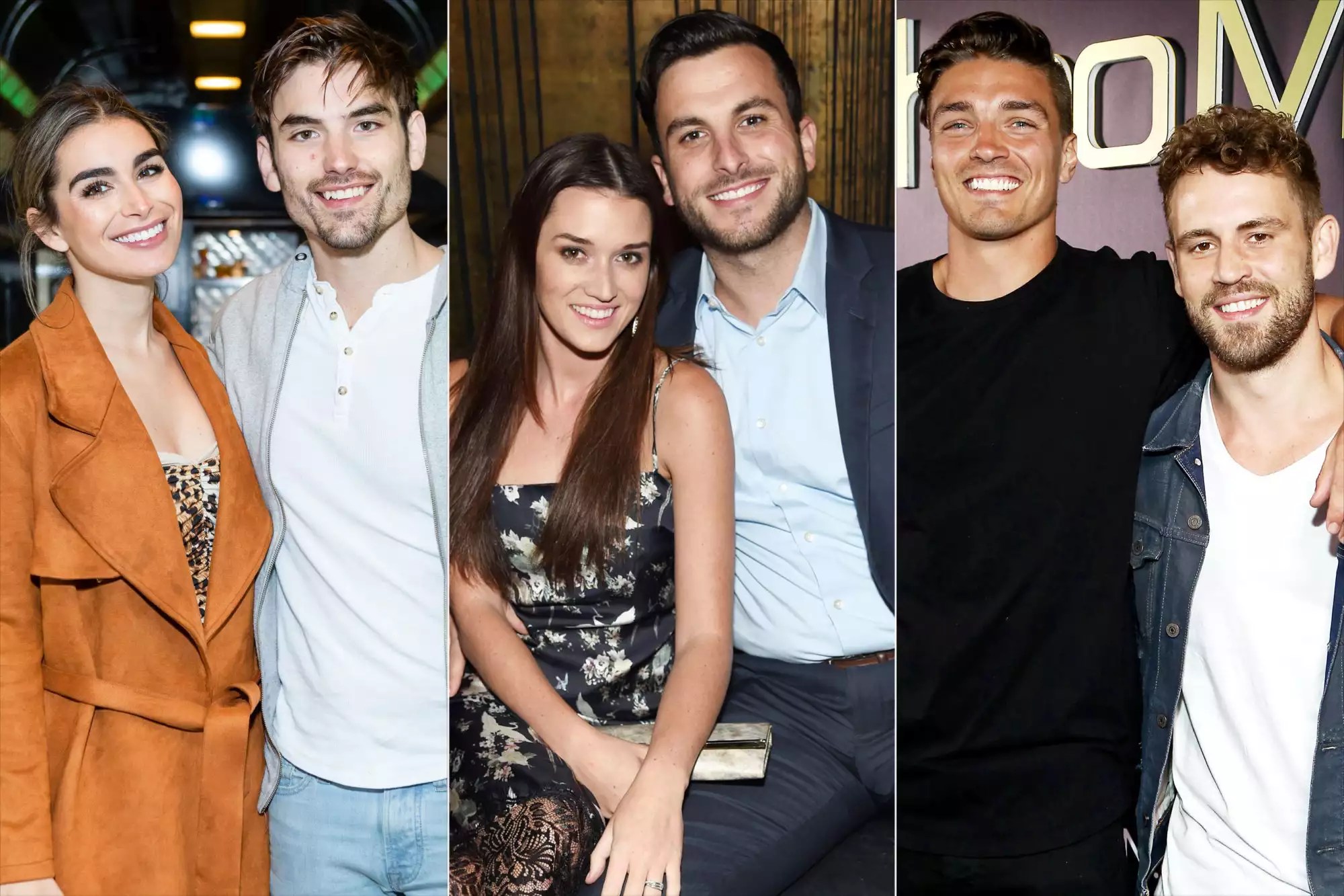 Dean Unglert and Nick Viall Jade Roper and Tanner Tolbert Ashley Iaconetti, Jared Haibon