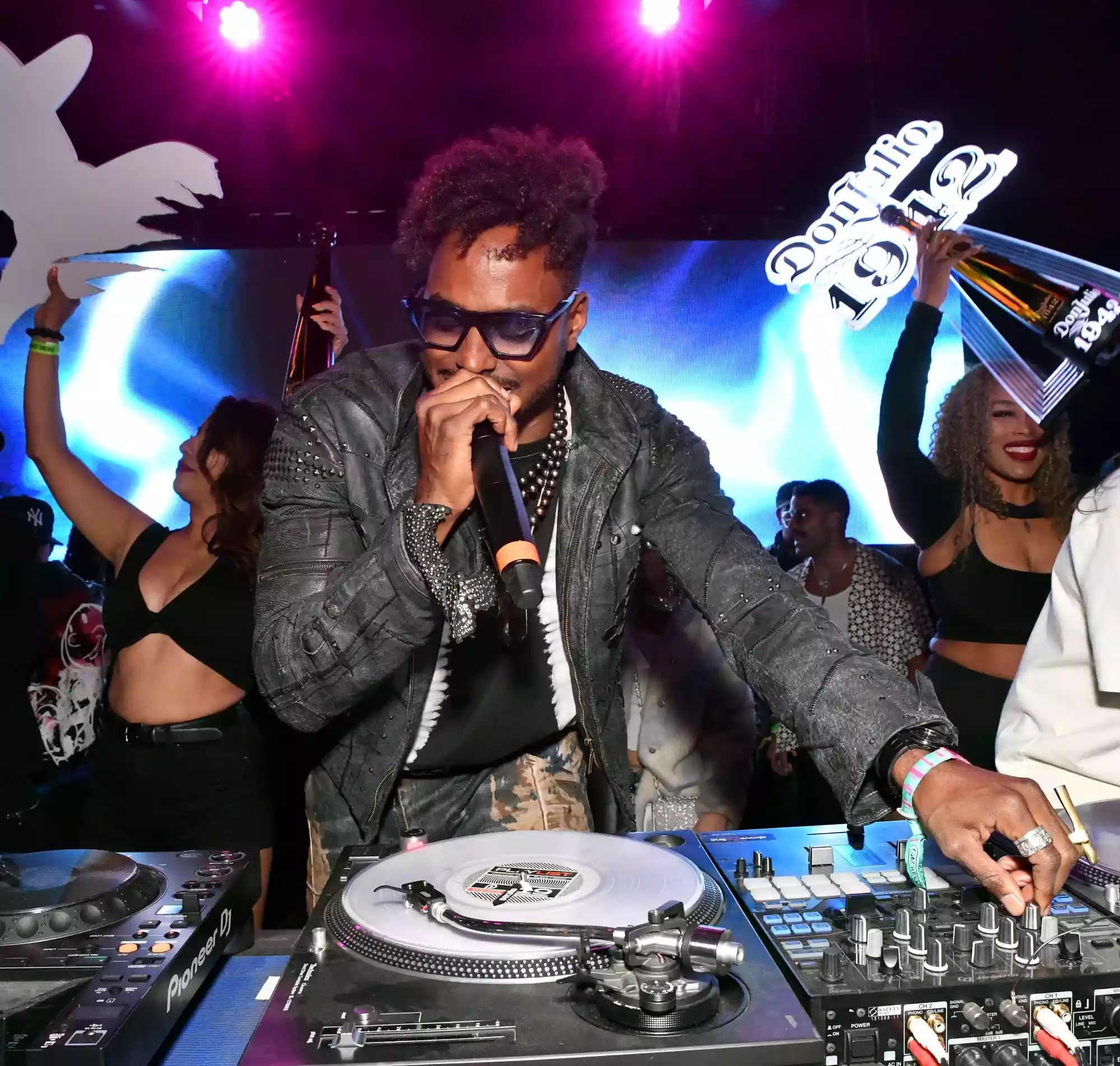 THERMAL, CALIFORNIA - APRIL 16: DJ Ruckus performs onstage during Levi&rsquo;s and Tequila Don Julio Present Neon Carnival with Hydration by Liquid I.V. on April 16, 2022 in Thermal, California. (Photo by Jerod Harris/Getty Images for Tequila Don Julio)