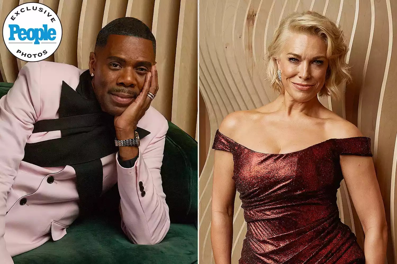 2024 People Magazine SAG Awards portrait studio; Feb 24, 2024; colman domingo hannah wadingham
