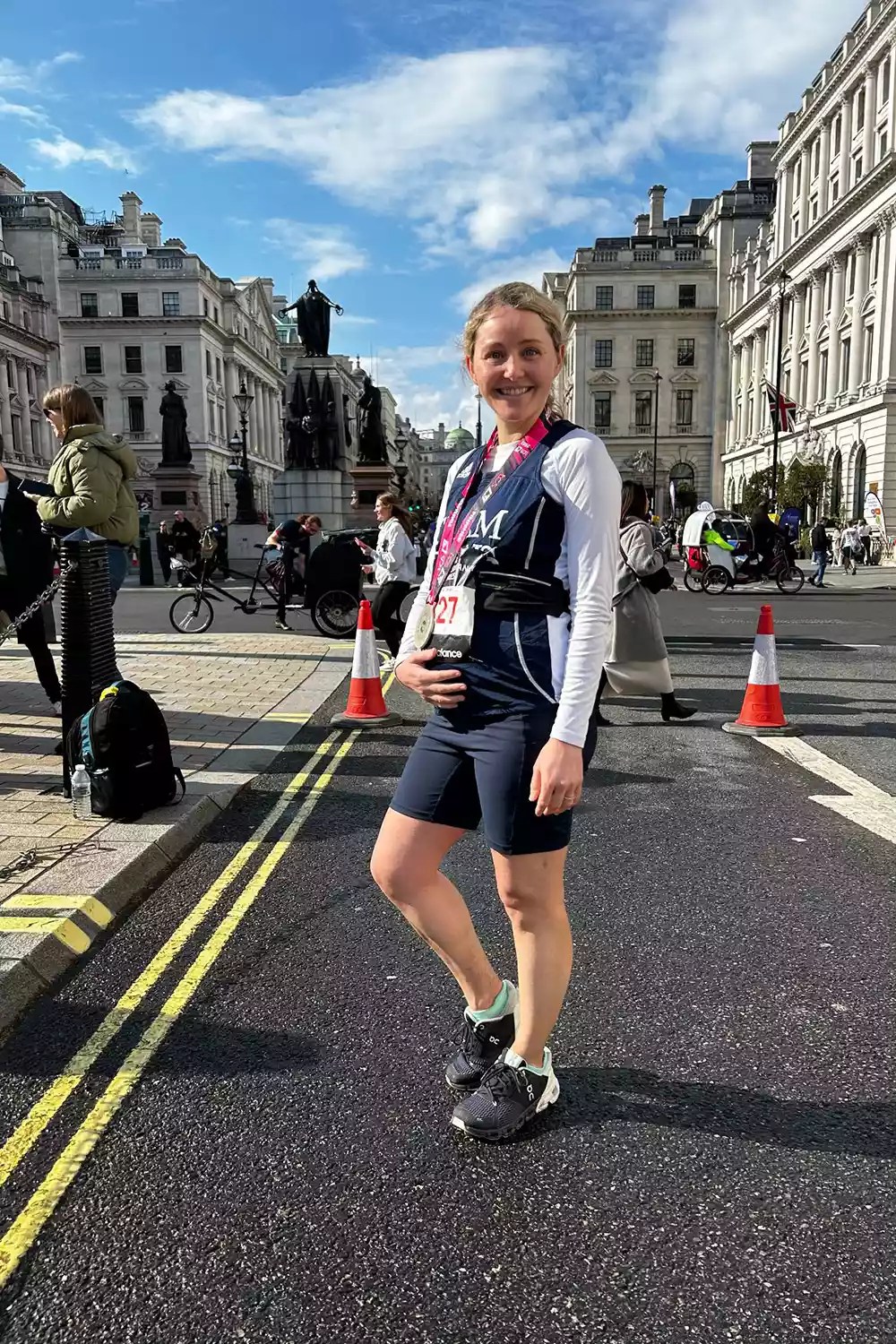 Taylor Riggs runs the marathon pregnant