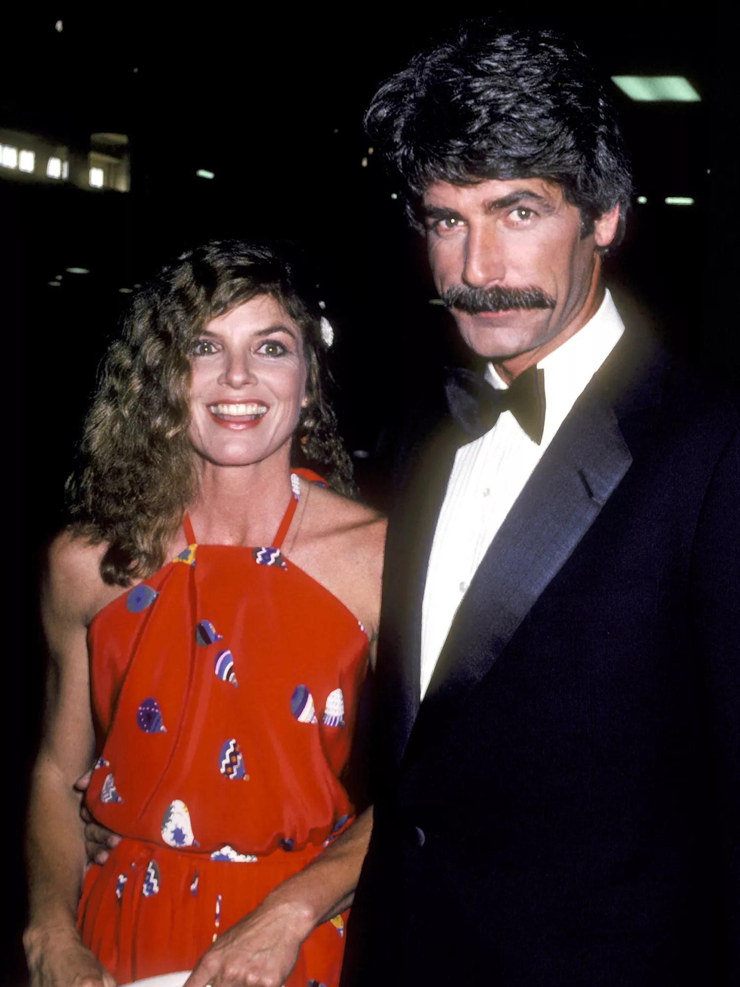 Katharine Ross and Sam Elliott attend the 16th Annual Academy of Country Music Awards on April 30, 1981 at Shrine Auditorium in Los Angeles, California
