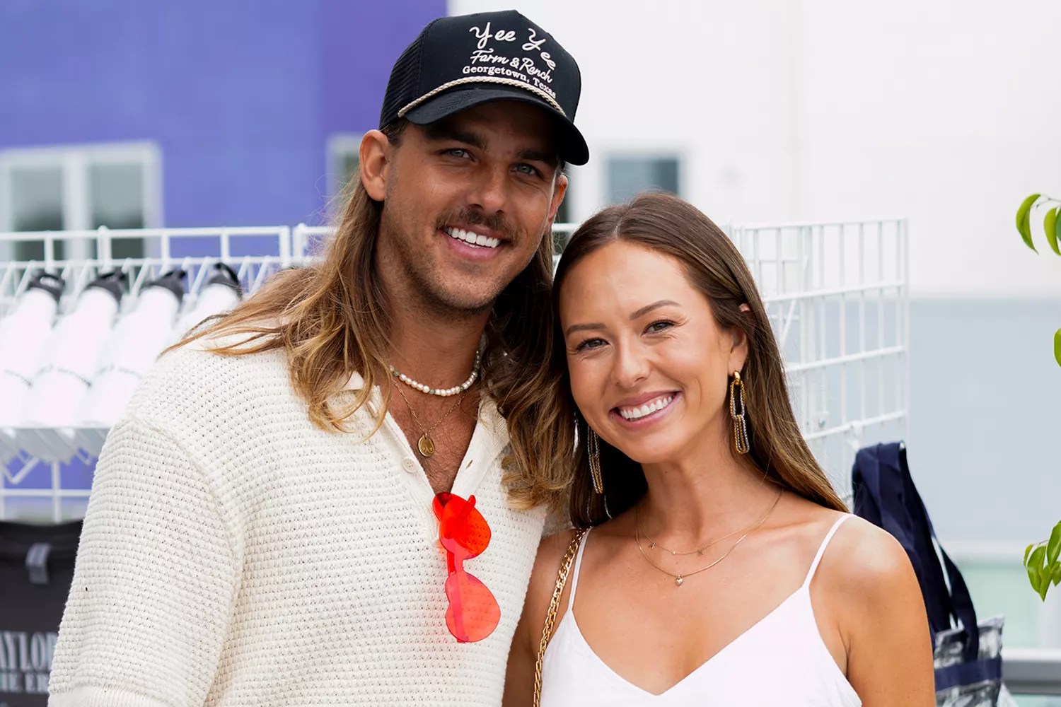 Noah Erb and Abigail Heringer attend the SoFi Taylor Swift Pre-Party at The Shay on August 09, 2023 in Culver City, California.