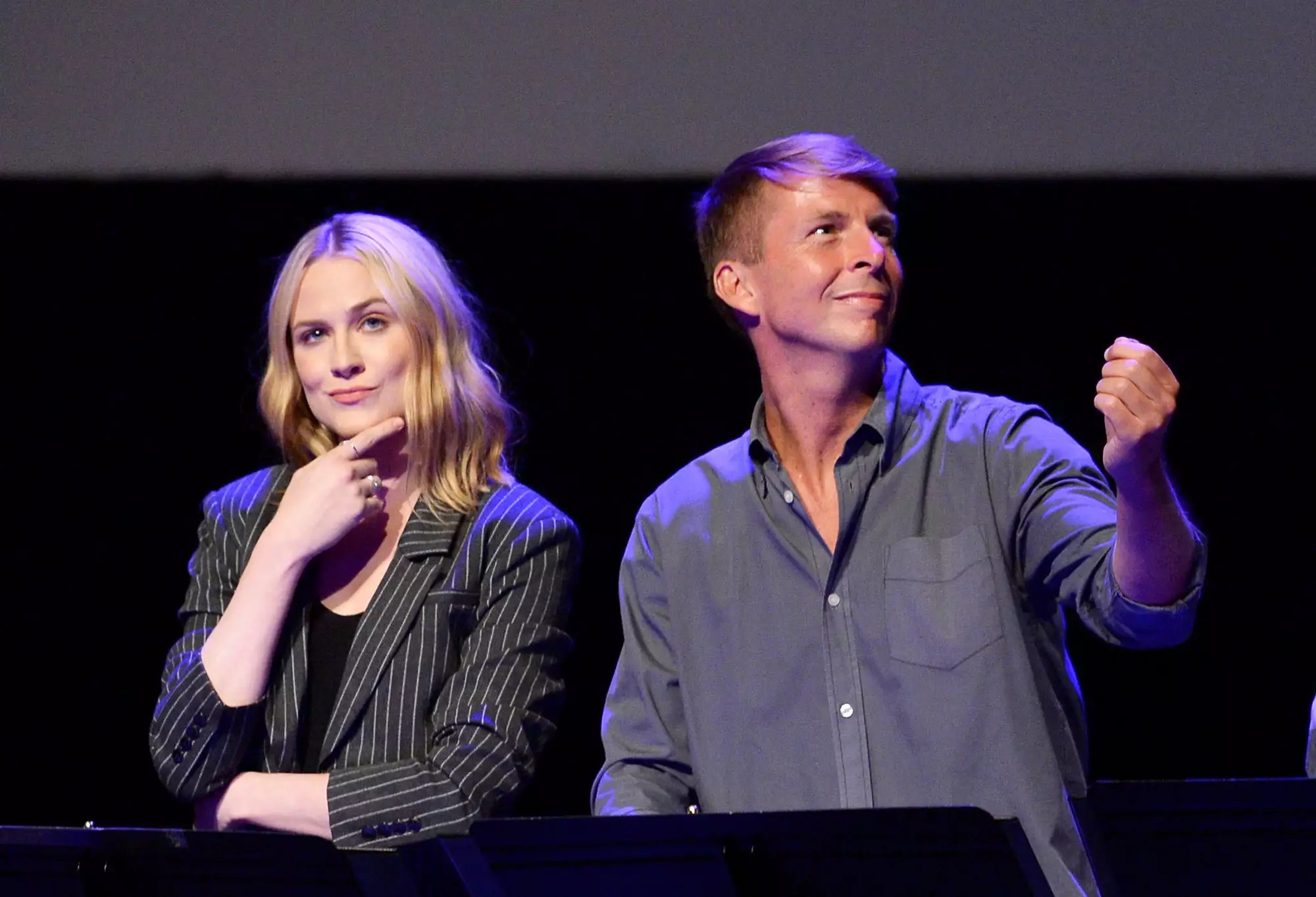 Evan Rachel Wood and Jack McBrayer