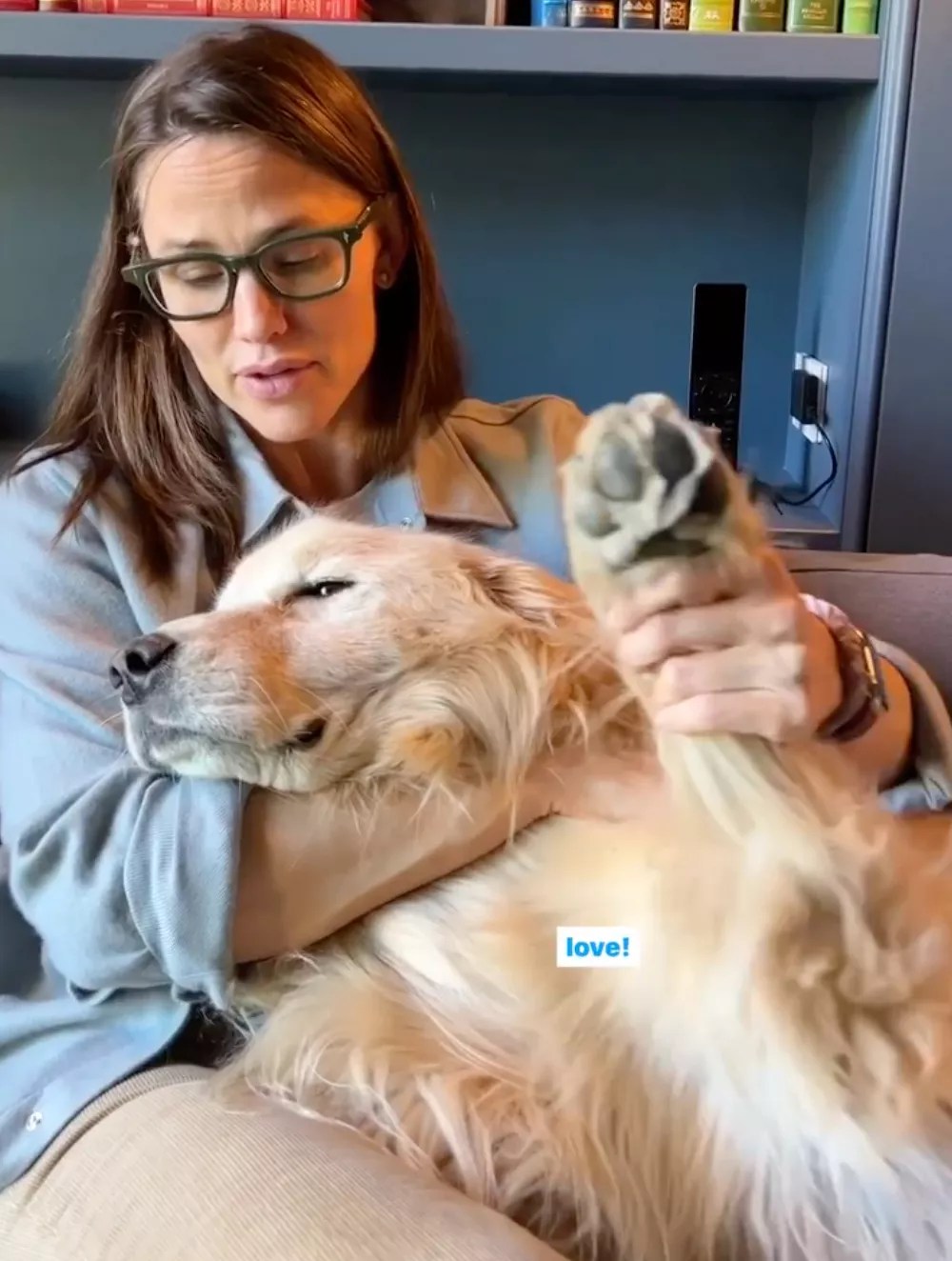 Jennifer Garner and Dog Birdie