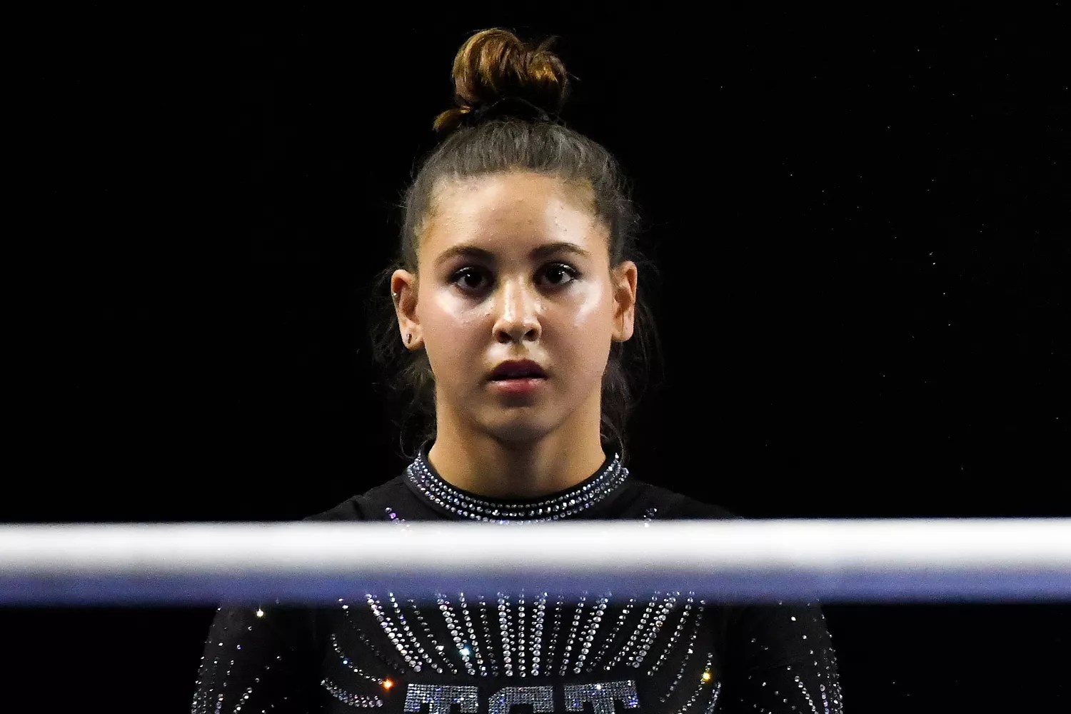 Levi Jung-Ruivivar competes in the Uneven Bars routine during the women&rsquo;s senior division of the U.S. Classic at Maverik Center on July 30, 2022 in West Valley City, Utah.