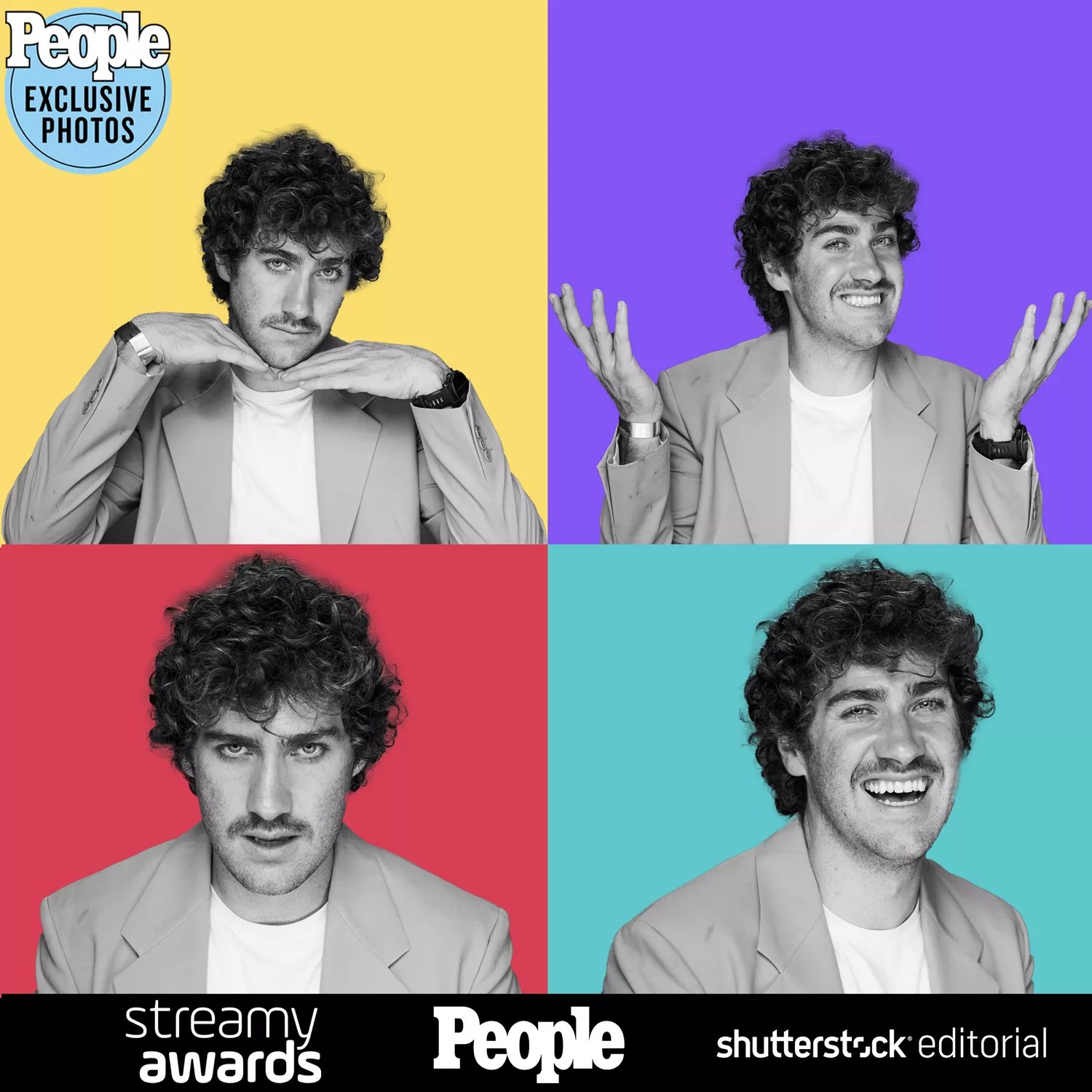 eric decker Streamy Awards photo booth.